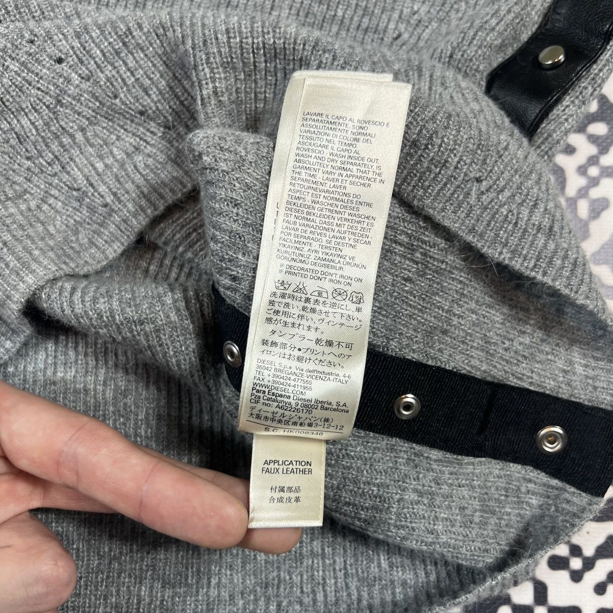 Diesel Vintage Y2K Diesel Lana Wool Sweater Japanese Style Size XS / US 0-2 / IT 36-38 - 12 Thumbnail