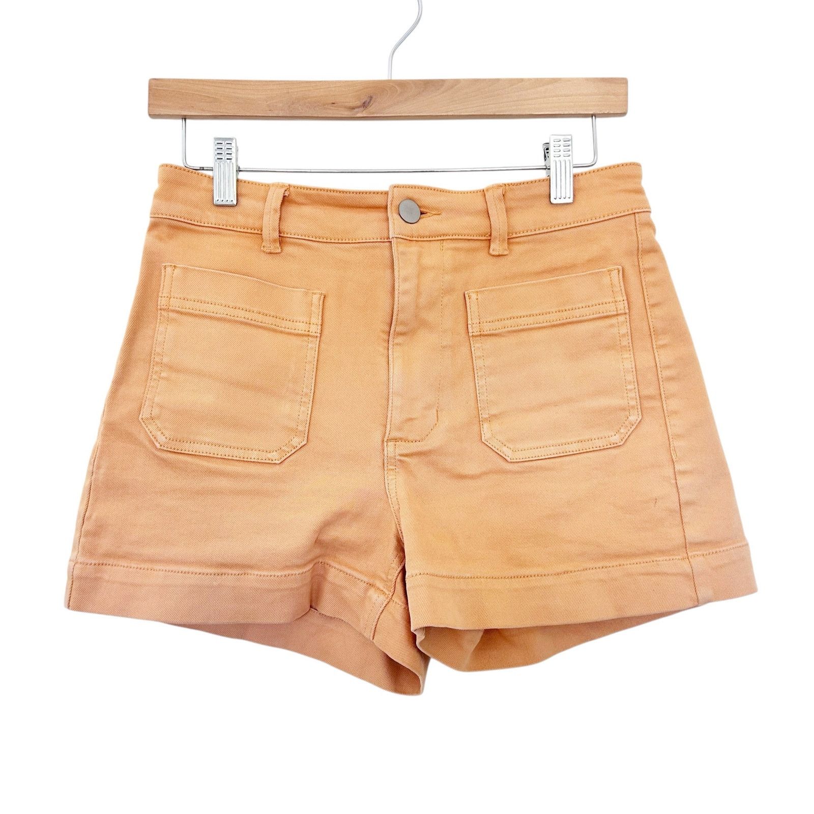 Everlane Everlane Orange Denim Shorts Sz 4 Size 27" / US 4 / IT 40 - 1 Thumbnail
