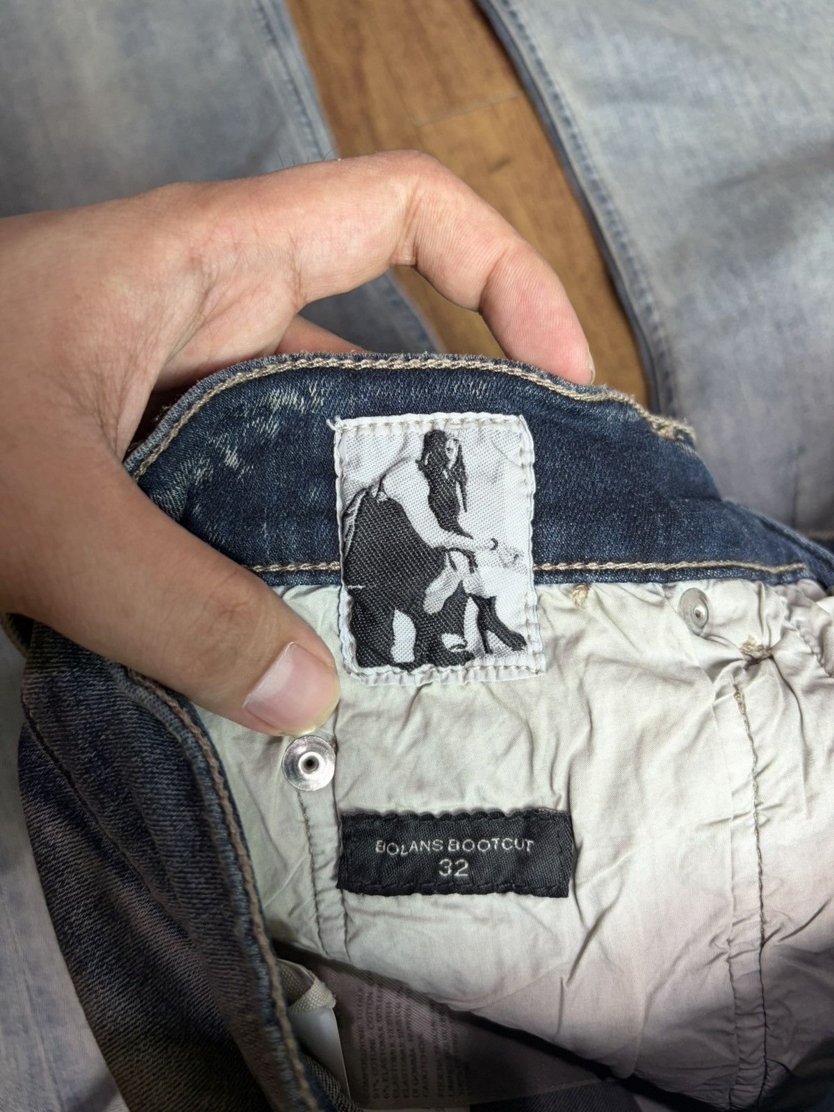 Rick Owens Drkshdw FREE TAX! Rick Owens Bolan Bootcut Sky Jeans Size US 32 / EU 48 - 9 Thumbnail