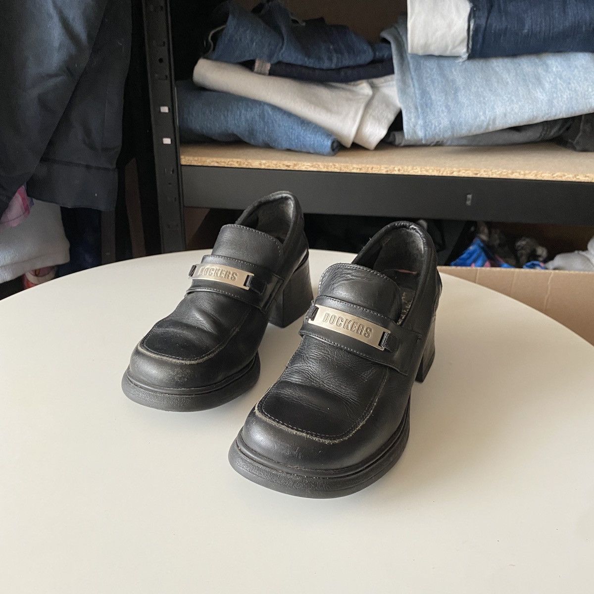 Designer × Dockers × Vintage vintage genuine leather mules dockers Size US 8 / IT 38 - 11 Thumbnail