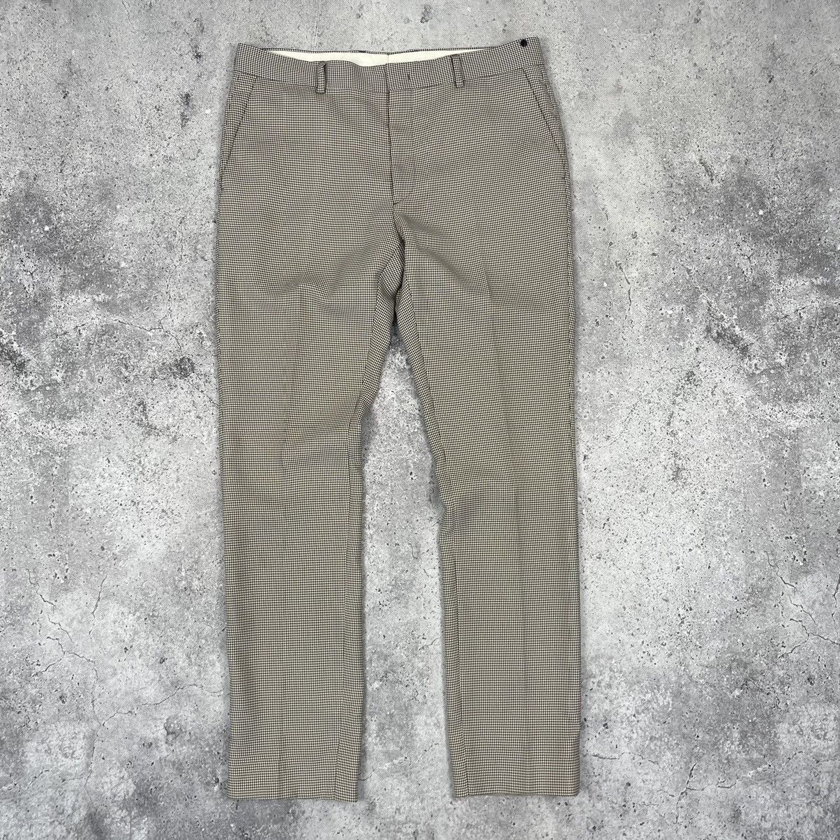 Fendi Fendi SS19 Beige Checked Trousers Size US 36 / EU 52 - 2 Thumbnail
