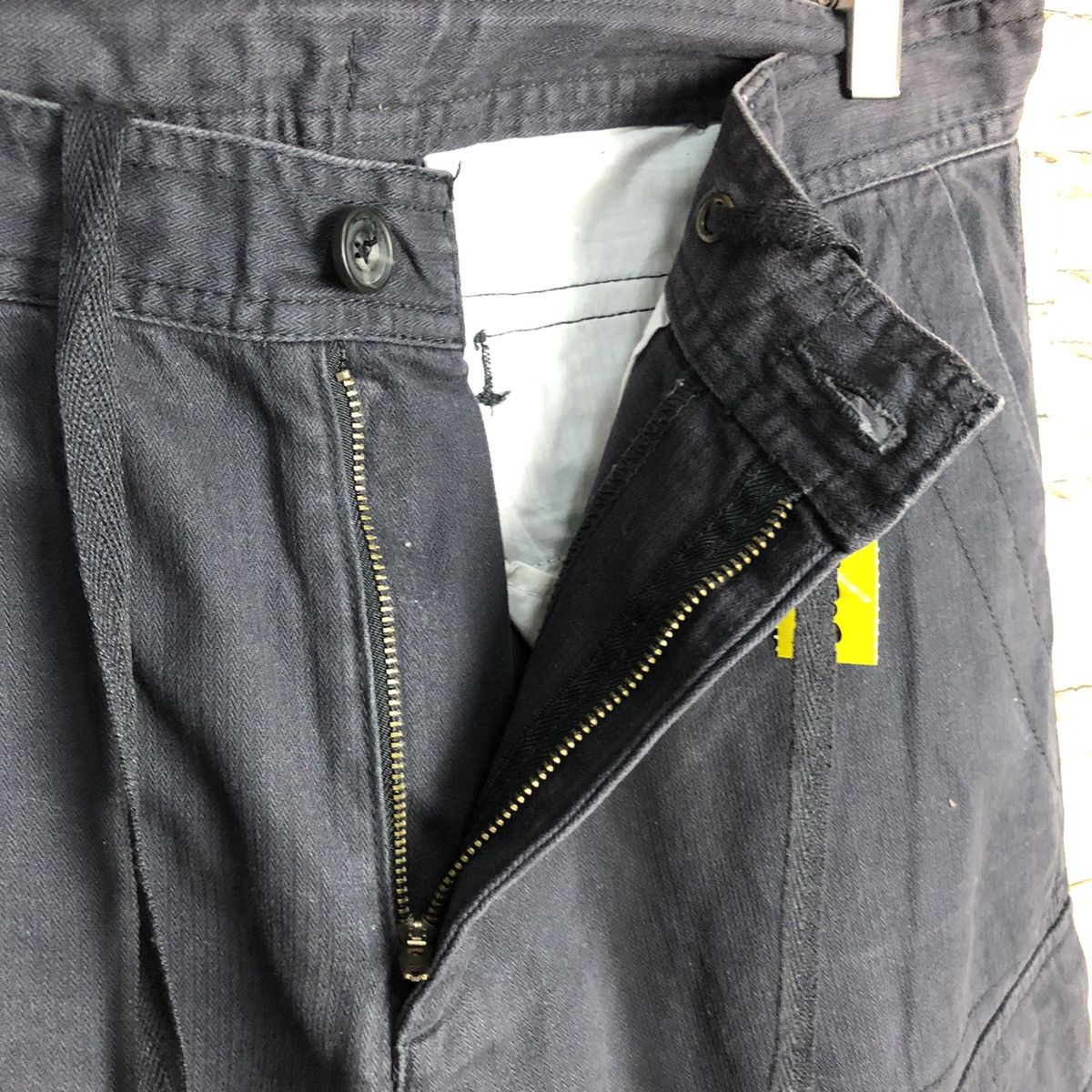 Japanese Brand Top Valu Black Cargo Multipocket Pants #A728 Size US 32 / EU 48 - 14 Thumbnail