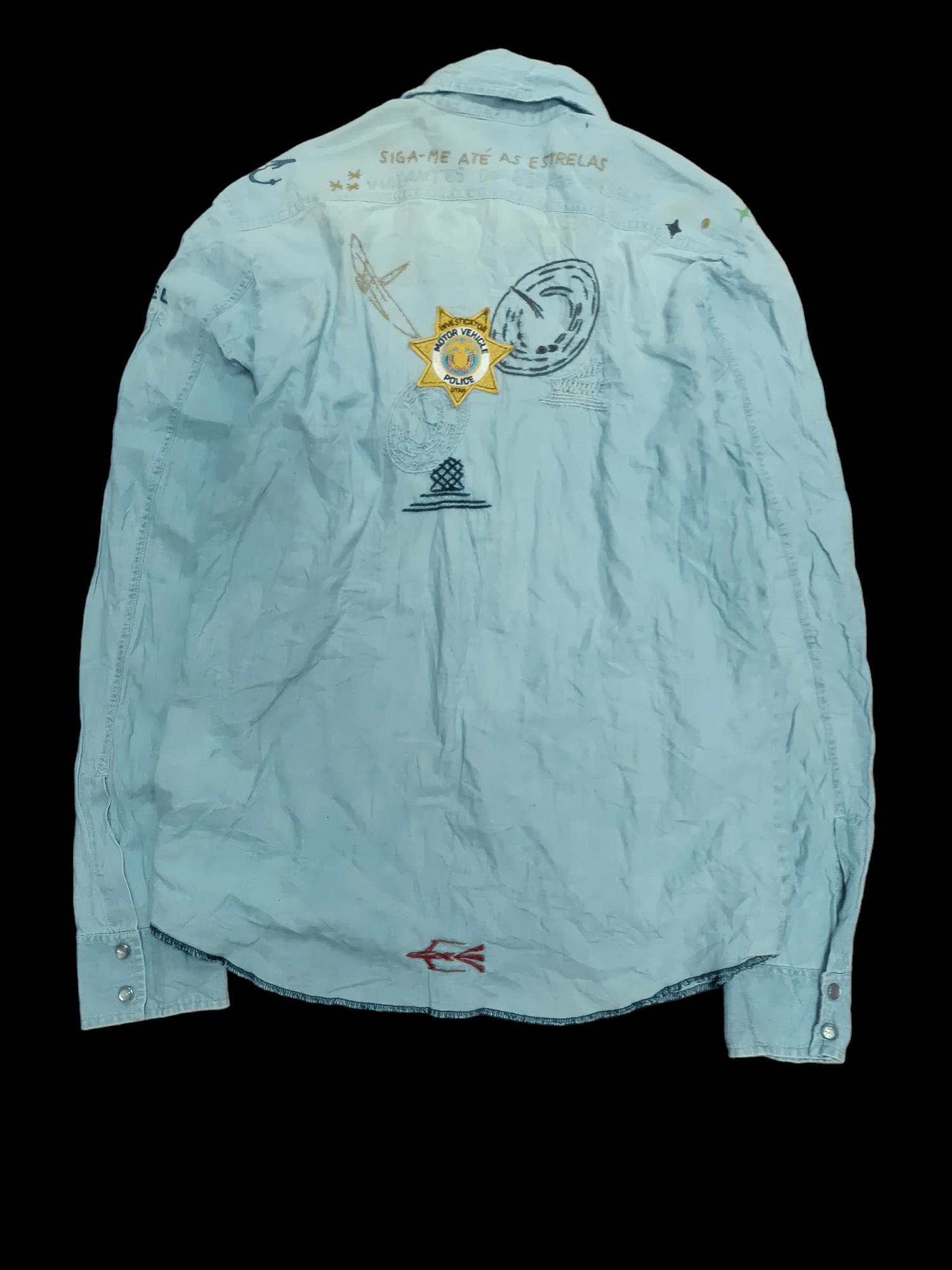 Designer × Diesel × Vintage DEISEL CHAMBRAY x BUTTON UP x VINTAGE Size US L / EU 52-54 / 3 - 3 Thumbnail