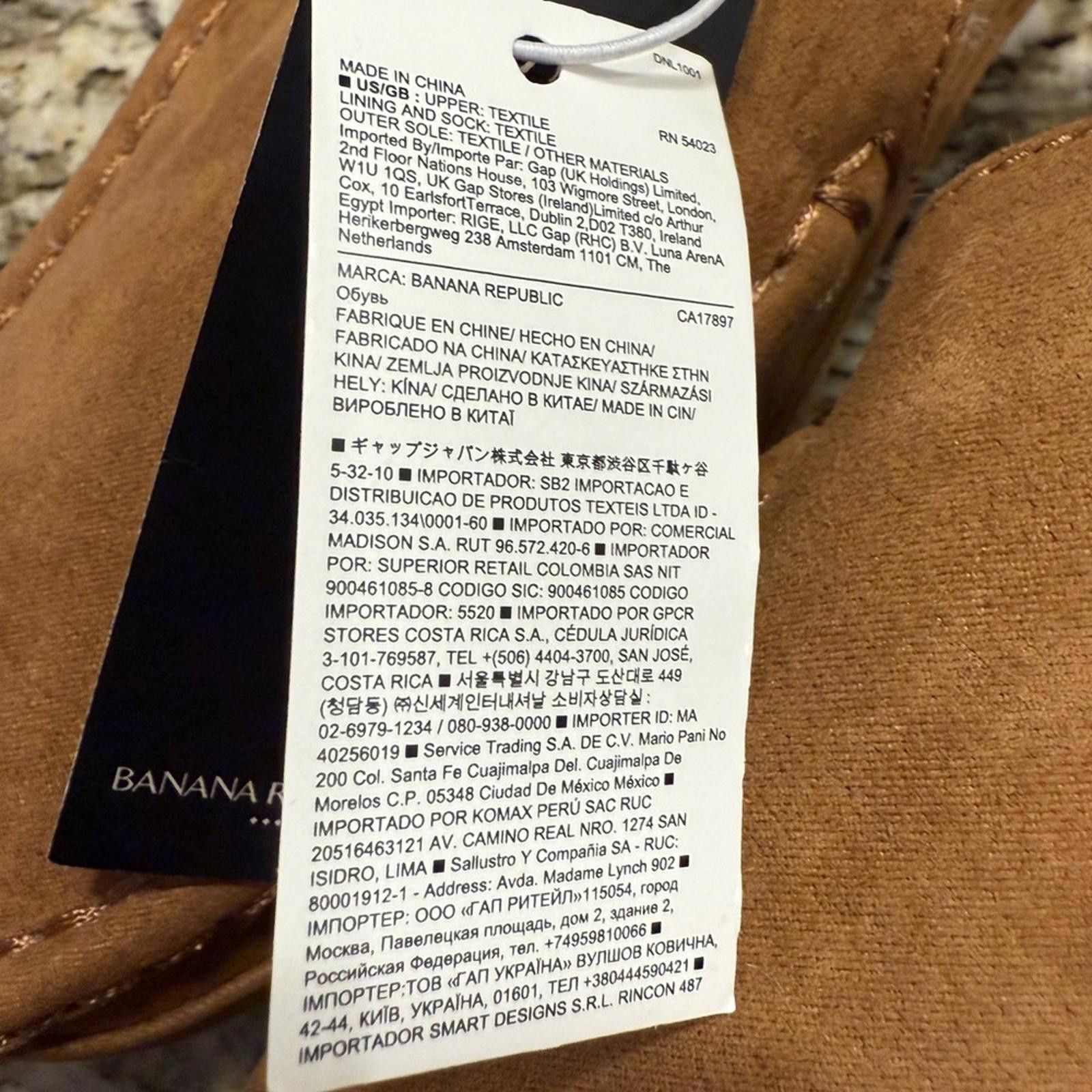 Other Banana Republic Factory tan faux leather fur slipper XL Size US 7.5 / IT 37.5 - 12 Thumbnail