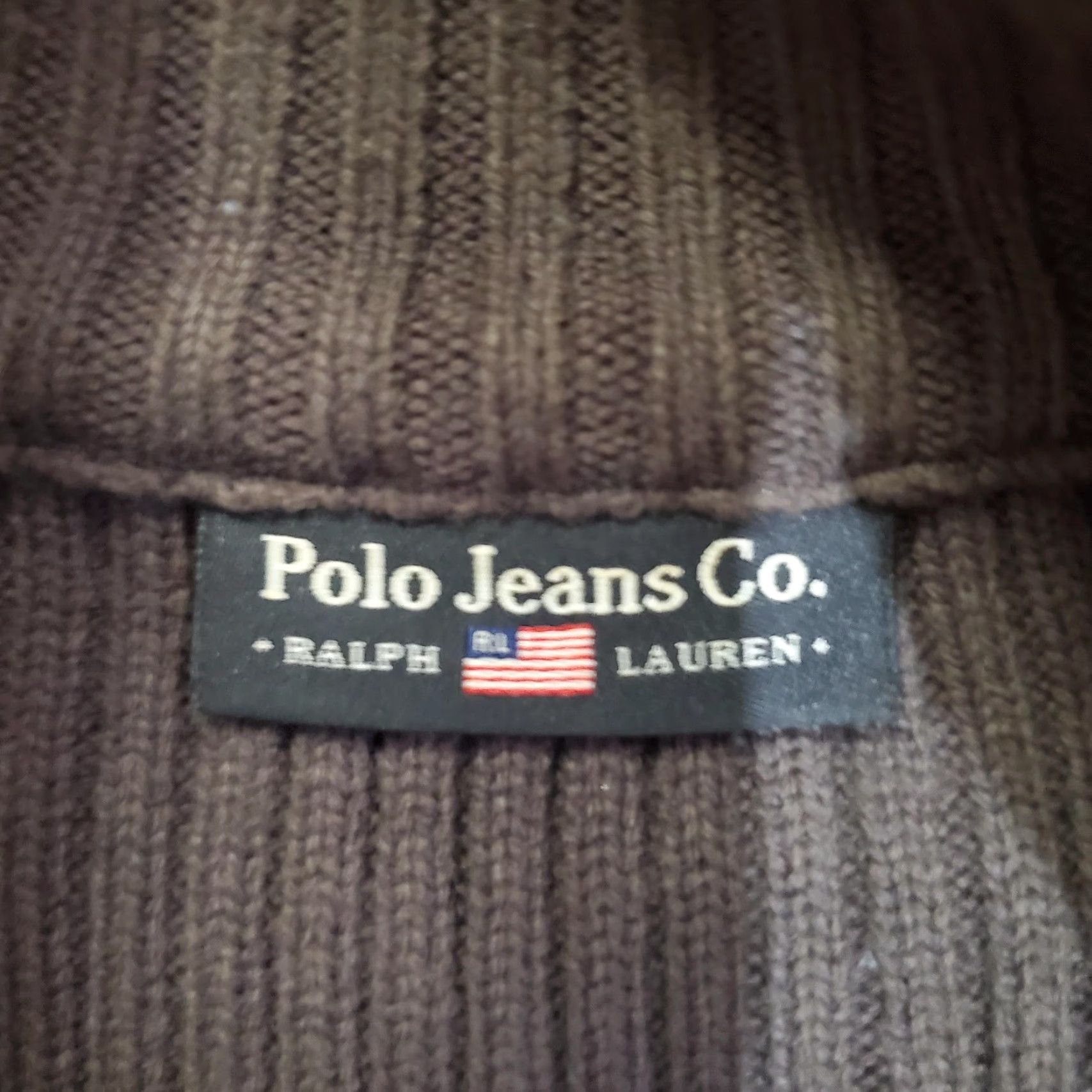 Polo Ralph Lauren Ralph Lauren Polo Jeans Co Jacket Women XL Brown Knit Down Puffer Sweater Hybrid Size XL / US 12-14 / IT 48-50 - 6 Thumbnail