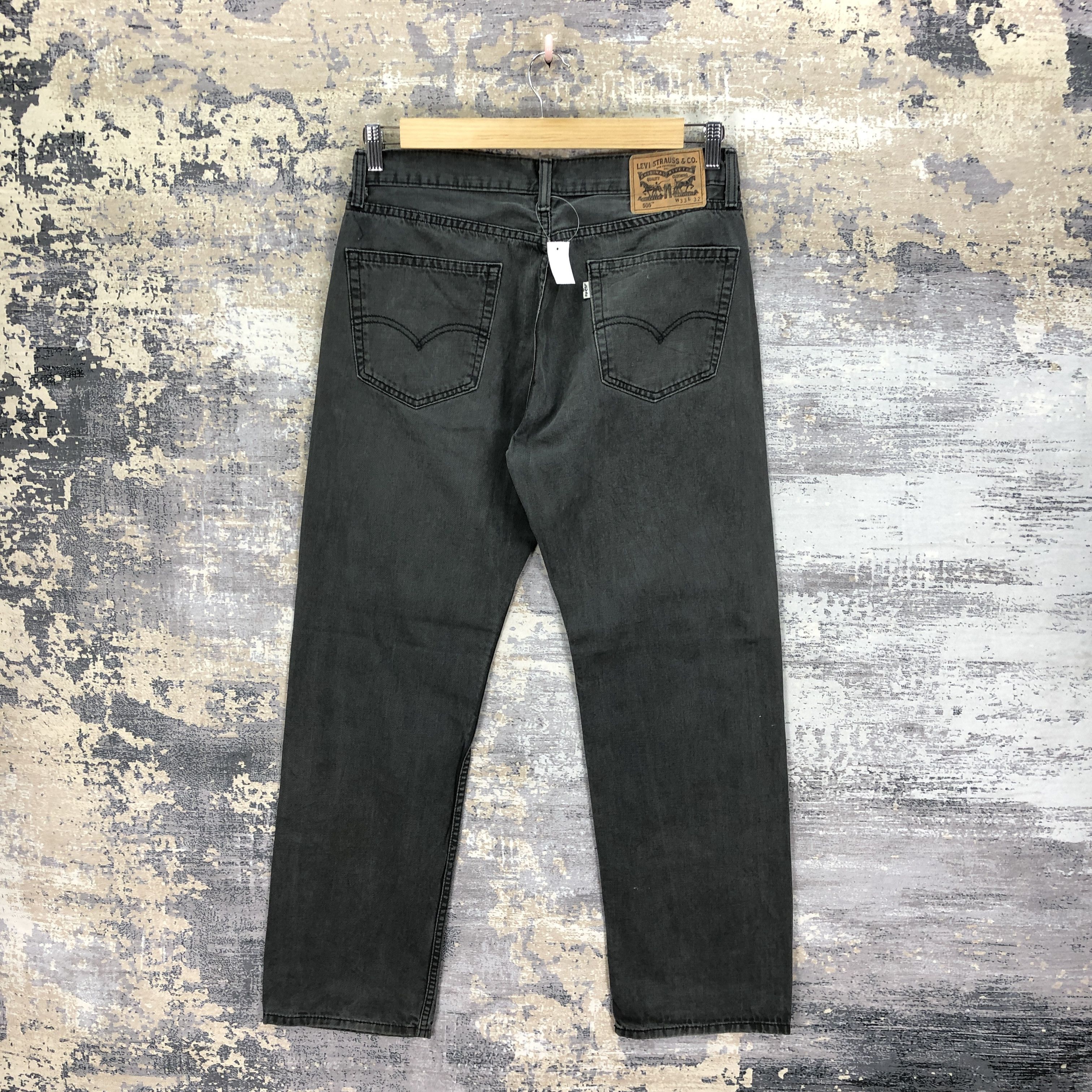 Levi's Vintage Levis Faded Black Jeans Levi's 505 Light Wash Denim Size US 32 / EU 48 - 2 Thumbnail