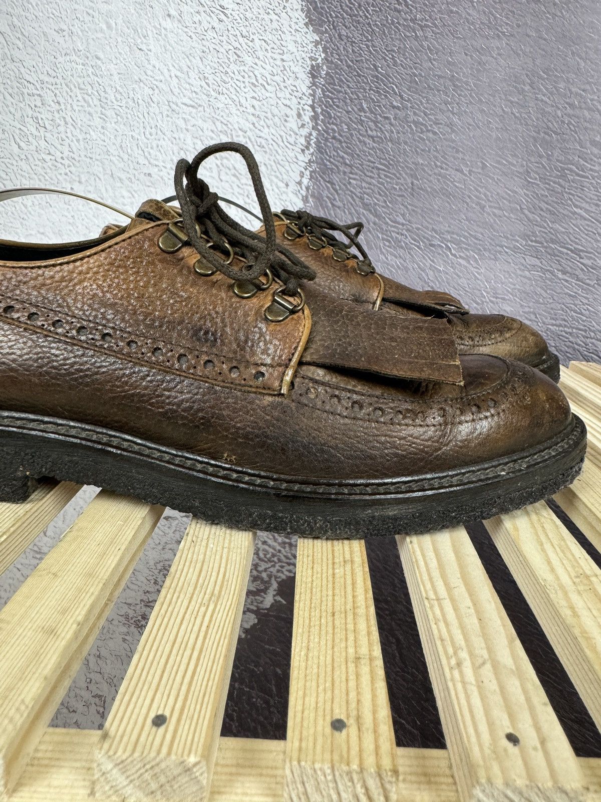 Fendi Fendi Roma leather brown loafers casual shoes Size US 9 / EU 42 - 5 Thumbnail