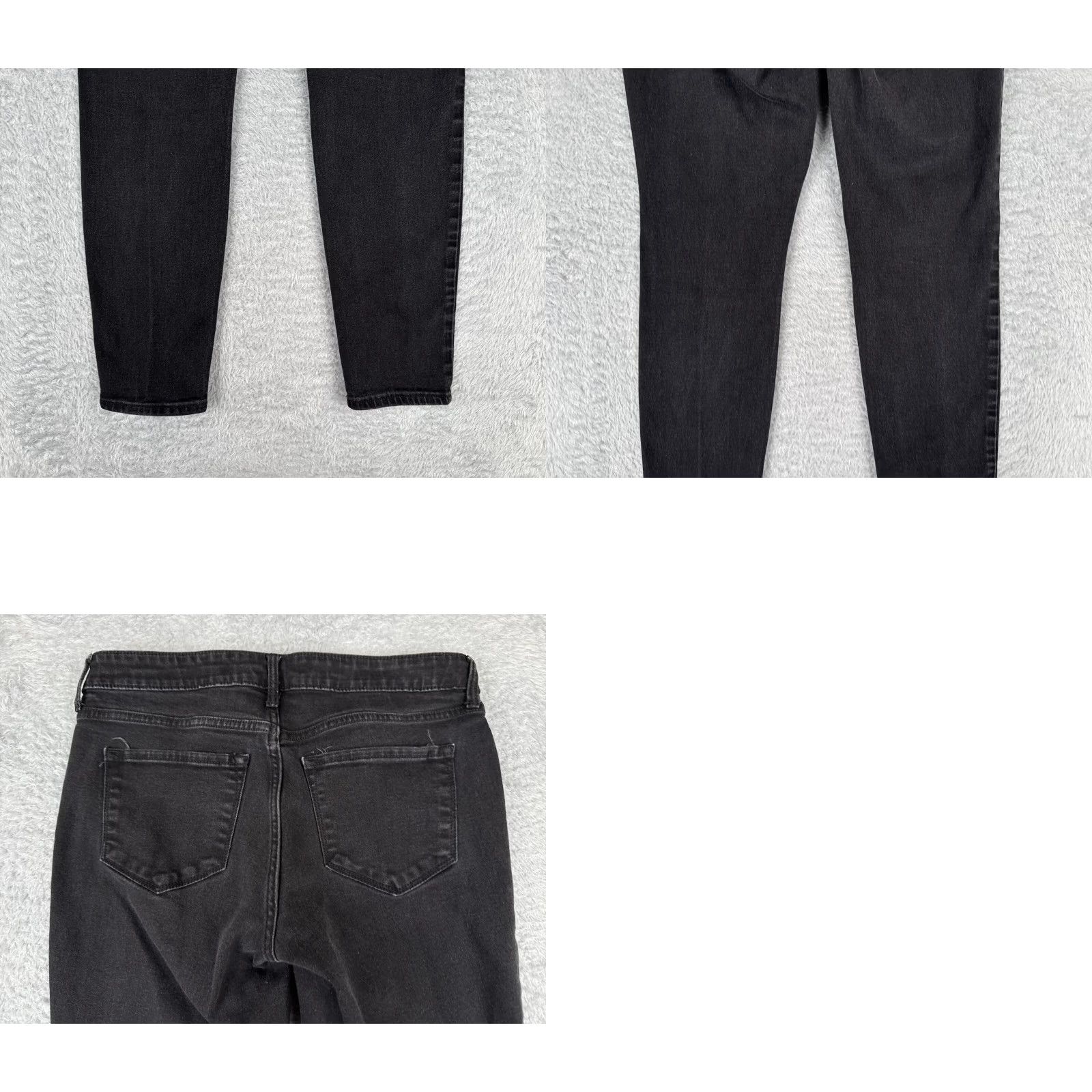 Old Navy VINTAGE Old Navy Pants Womens 8 Black Denim Jeans Rockstar Super Skinny Mid Rise 31x26 Size 30" / US 8 / IT 44 - 10 Thumbnail