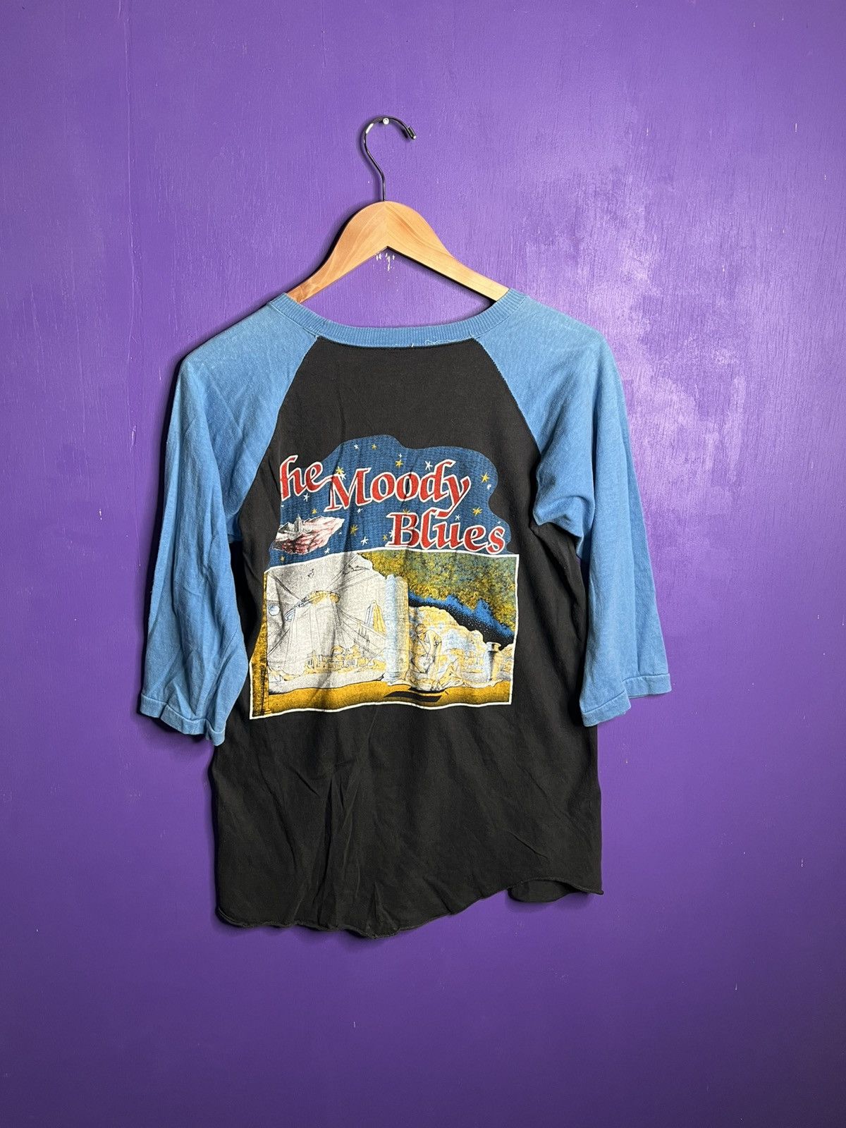 Band Tees × Vintage Vintage 70s/80s Moody blues concert tour t-shirt Size US M / EU 48-50 / 2 - 2 Thumbnail