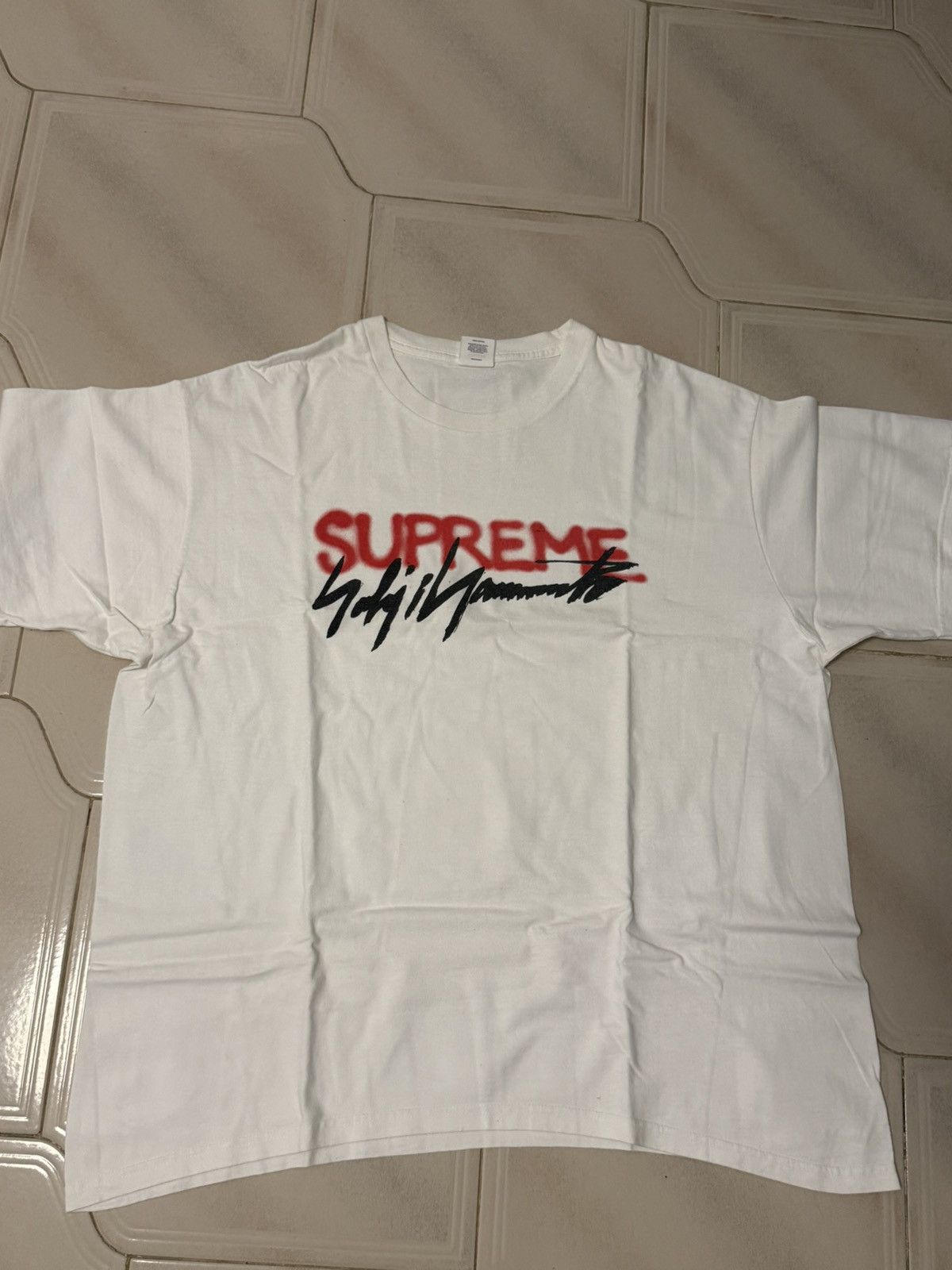 Supreme × Yohji Yamamoto Supreme Y's by Yohji Yamamoto Star Tee