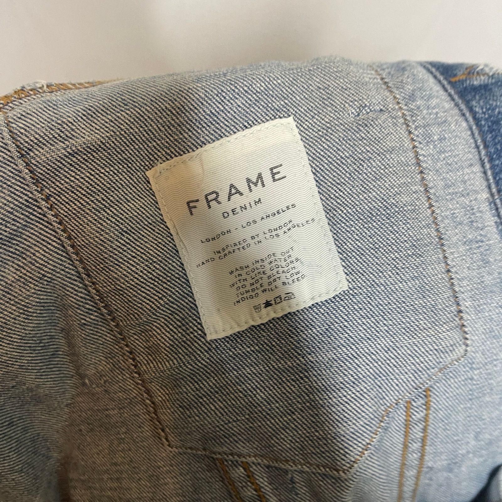 Frame FRAME Denim Embroidered Patches Denim Jacket Sz S Size S / US 4 / IT 40 - 10 Thumbnail