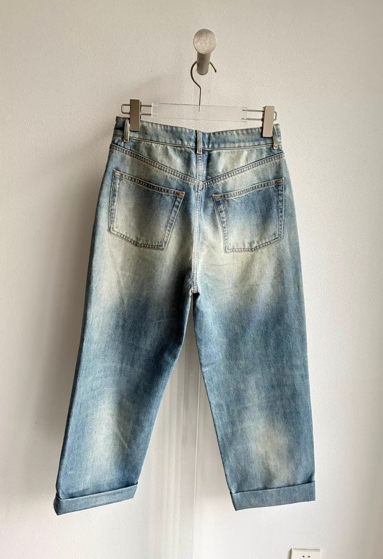 Chanel Chanel GD 24K Coated Shiny Denim Cuffed Hem Jeans 36 Size 26" / US 2 / IT 38 - 3 Thumbnail