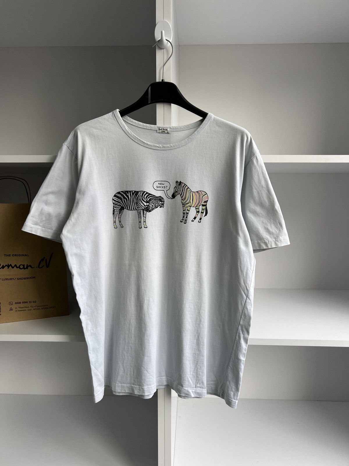 Paul Smith × Vintage Vintage Paul Smith Tee Size US XXL / EU 58 / 5 - 5 Thumbnail