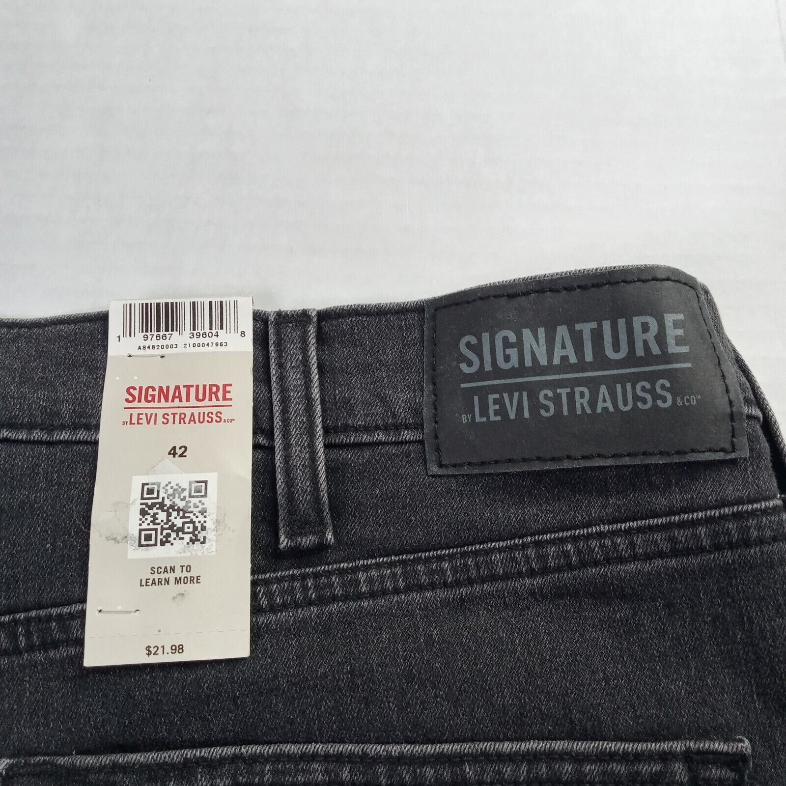 Levi's Signature Levi Strauss Classic Denim Shorts Men's 42 Black Size US 42 / EU 58 - 7 Thumbnail