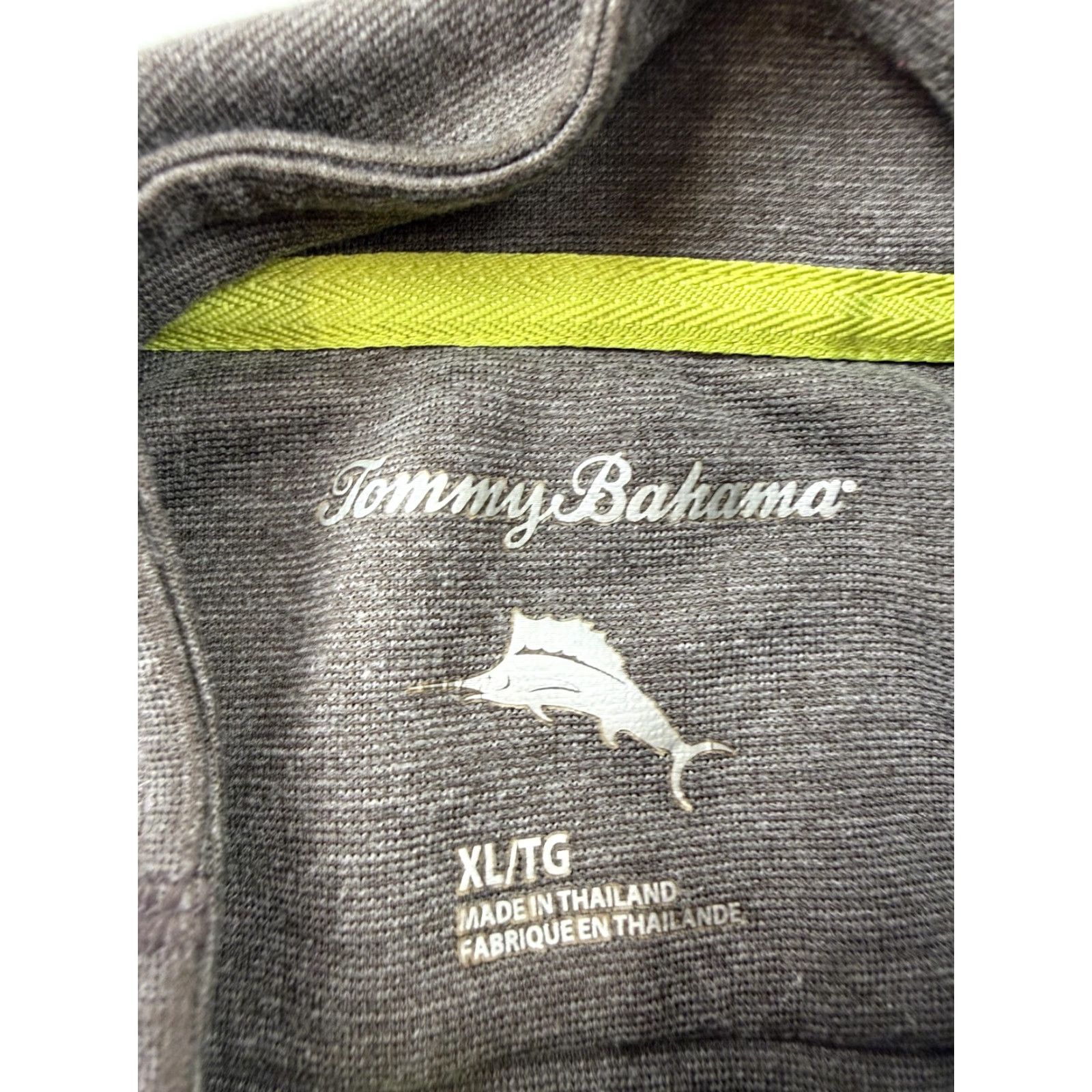 Tommy Bahama Tommy Bahama Pullover Mens XL Gray 1/4 Zip Lightweight Long Sleeve Casual Raglan Sleeve Mock Neck 75% Polyester 25% Rayon Size US XL / EU 56 / 4 - 5 Thumbnail