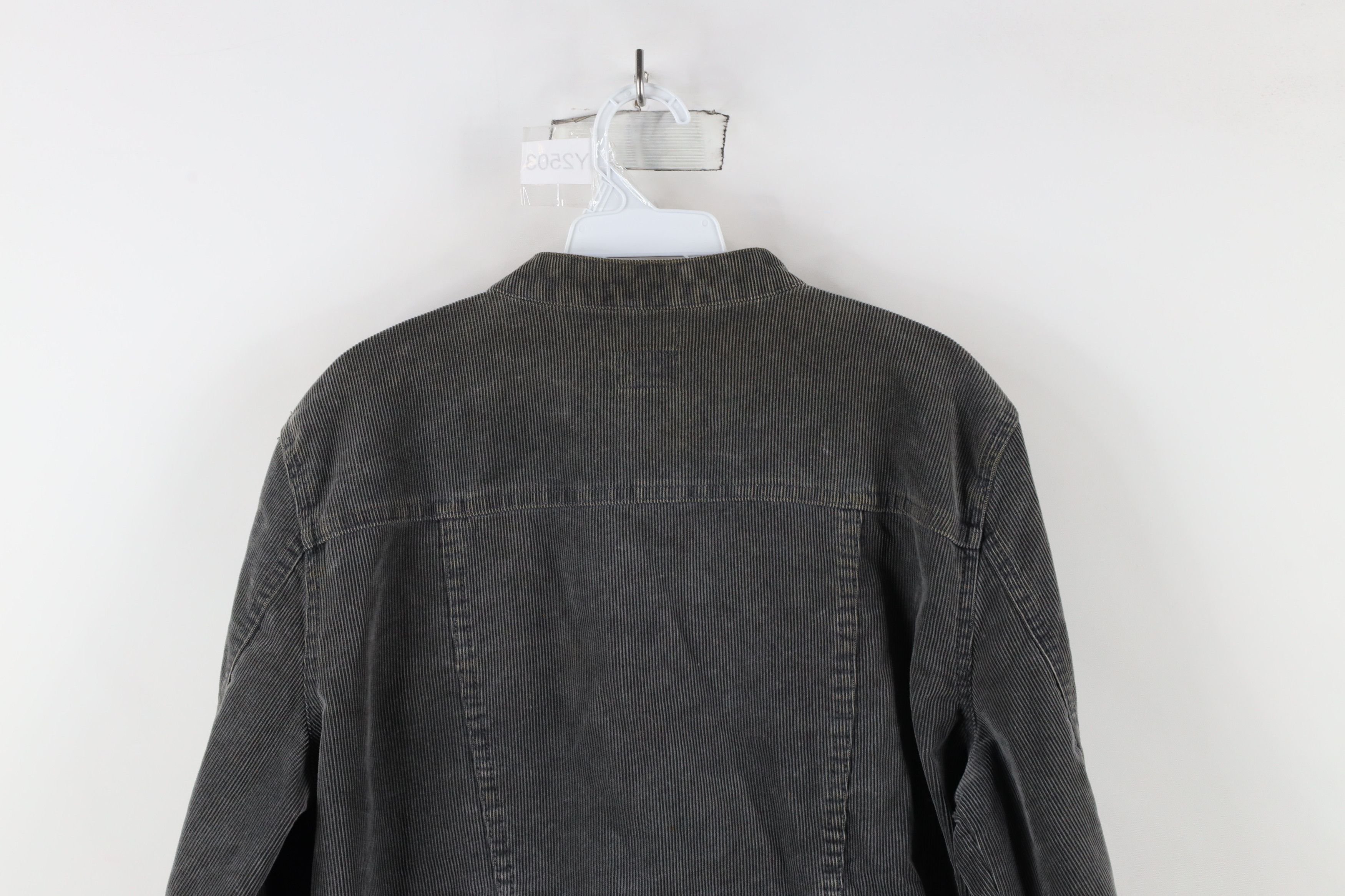 Calvin Klein × Vintage Vintage 90s Calvin Klein Corduroy Cafe Racer Bomber Jacket Size XL / US 12-14 / IT 48-50 - 16 Thumbnail