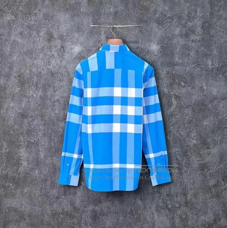 Burberry Burberry Spring Casual Blue Long Sleeve Shirt. Size US M / EU 48-50 / 2 - 2 Thumbnail
