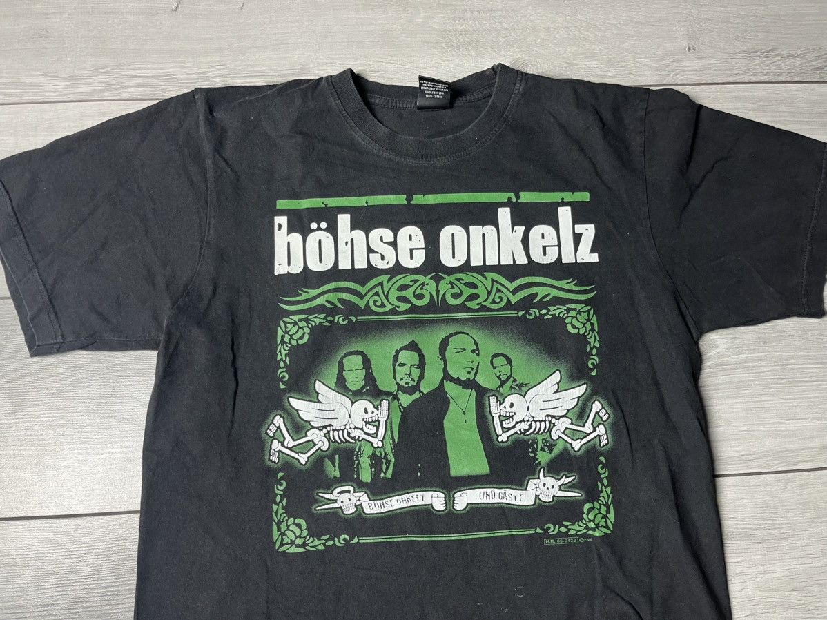 Band Tees Vintage Bohse Onkelz Shirt Metal Rock Band Tee 90s Size US L / EU 52-54 / 3 - 3 Thumbnail