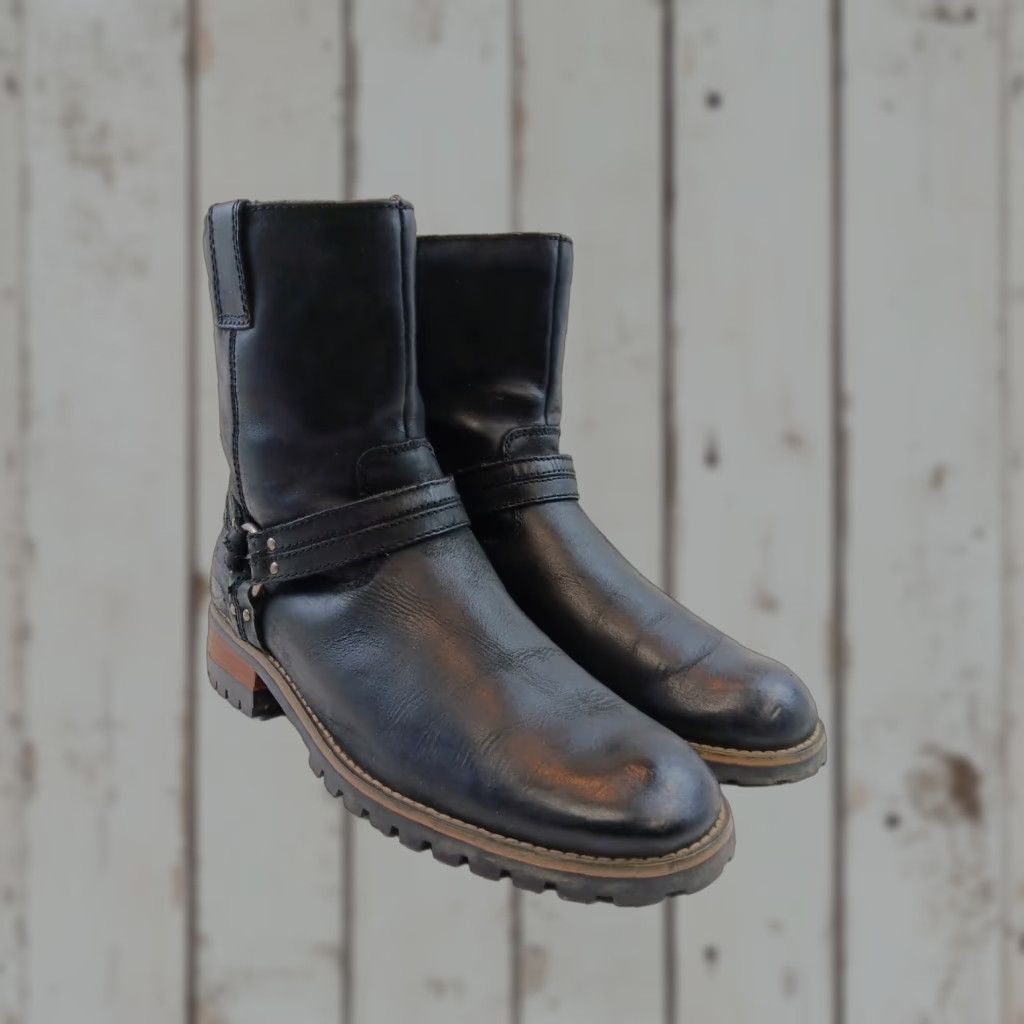Harley Davidson Harley Davidson Boots Womens 8.5 Black Leather Harness Motorcycle Riding Size US 9 / IT 39 - 1 Thumbnail