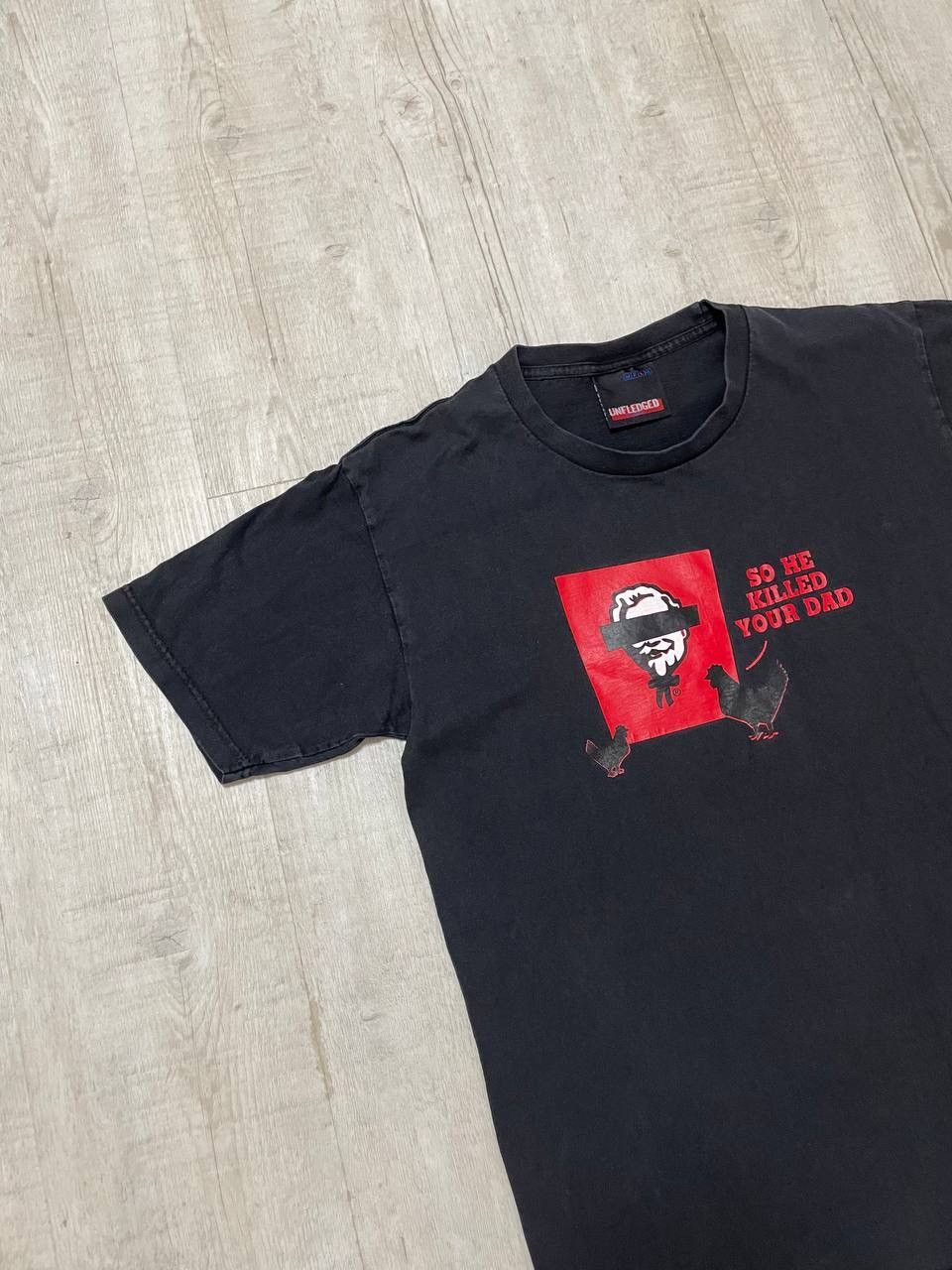 Vintage Unfledged so he killed your ded vintage black t-shirt M-L sz Size US L / EU 52-54 / 3 - 2 Thumbnail