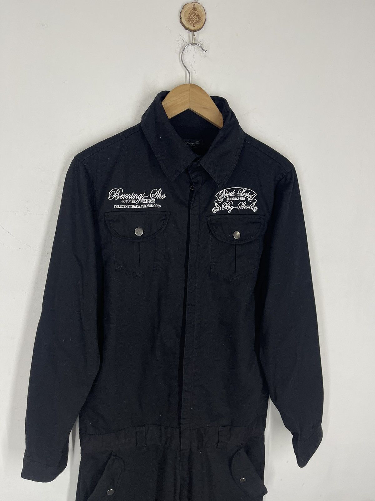 Designer VINTAGE BERNING SHO BLACK LABEL SKULL JACKET Size US 33 - 3 Thumbnail