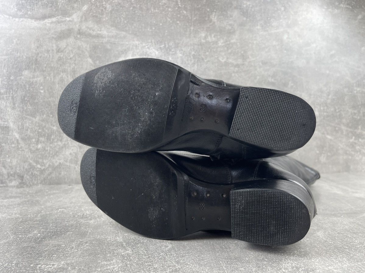 Ermanno Scervino Ermanno Scervino Avant Garde Black Leather Belts Boots Size US 8 / IT 38 - 8 Thumbnail