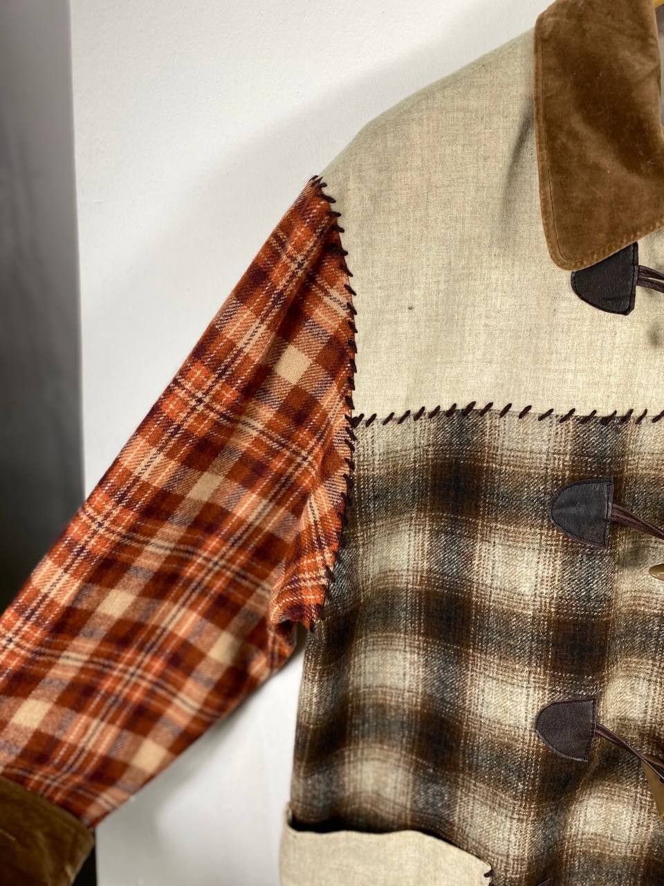 Japanese Brand japanese brand wool patchwork jacket nice design Size US L / EU 52-54 / 3 - 4 Thumbnail