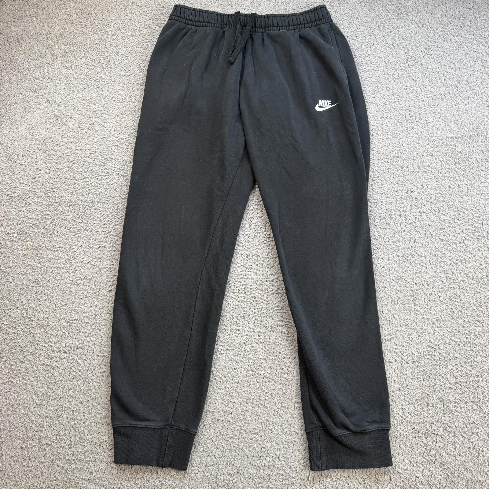Nike Nike Mens Jogger Sweatpants Large Black Fleece Embroidered Size US 34 / EU 50 - 1 Thumbnail