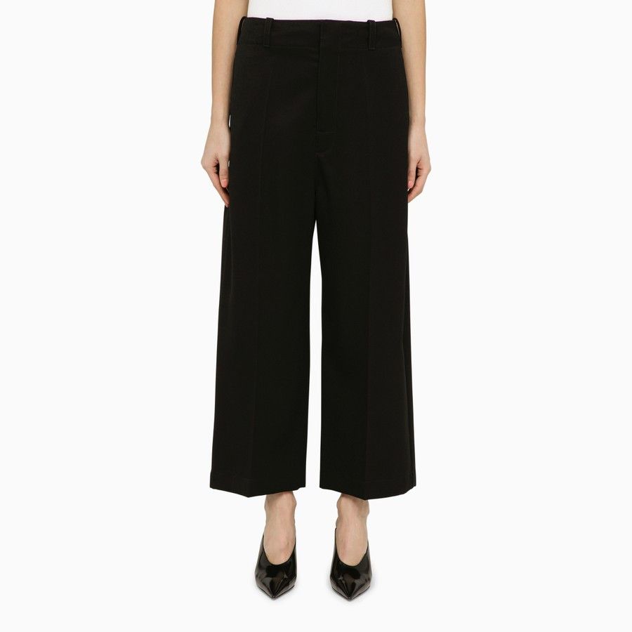 Bottega Veneta o1d2blof0824 Wool Trousers in Black Size 27" / US 4 / IT 40 - 1 Thumbnail