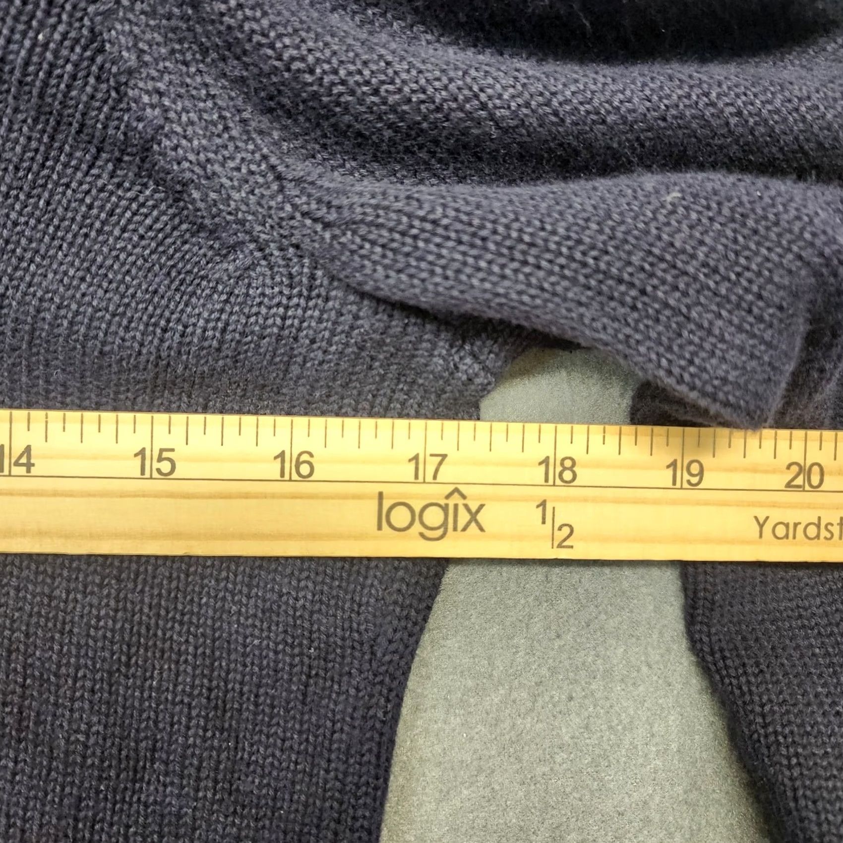 Ralph Lauren Ralph Lauren Women Sweater Petite Medium Navy Shawl Collar Toggle Knit Size M / US 6-8 / IT 42-44 - 6 Thumbnail