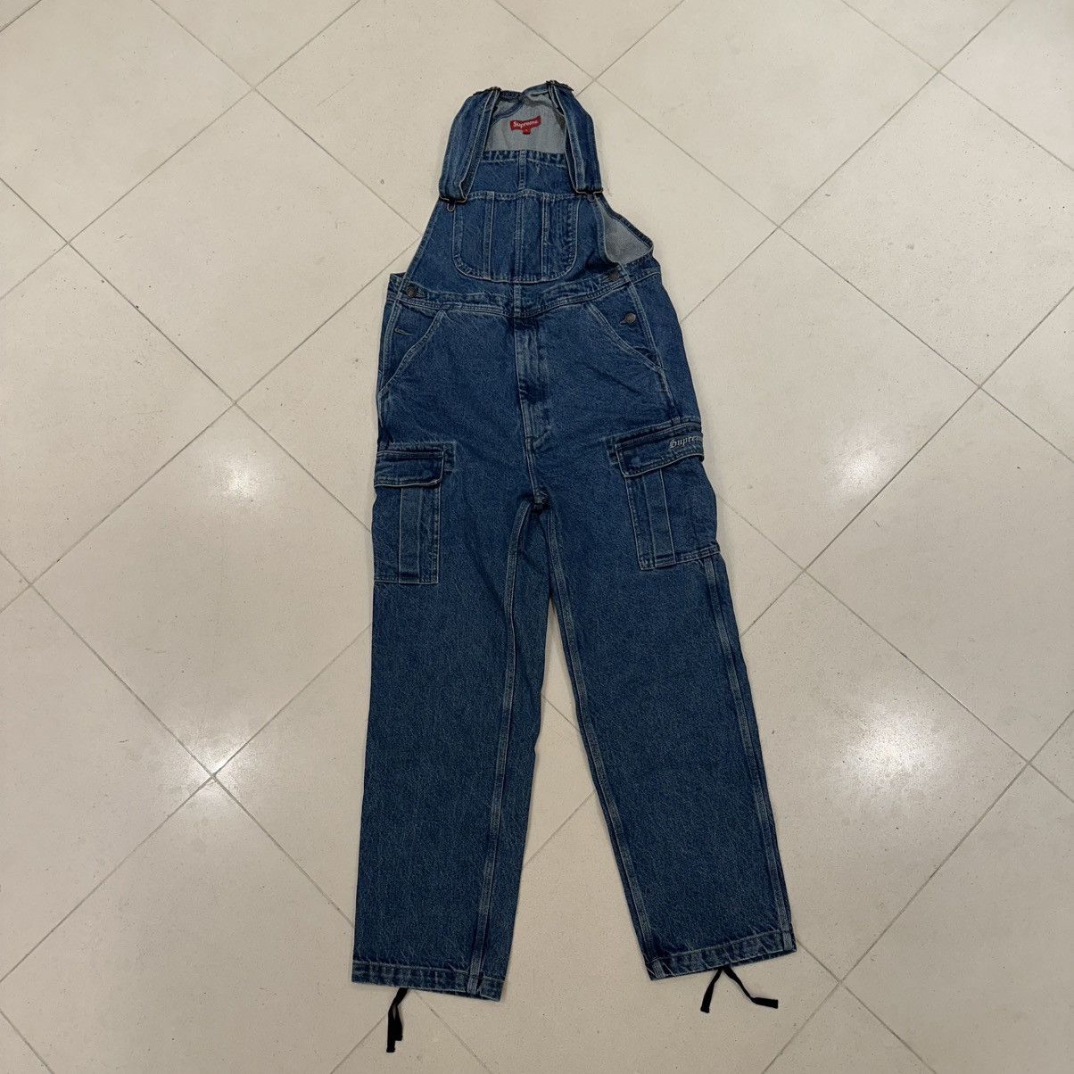 Supreme Cargo Denim Overalls