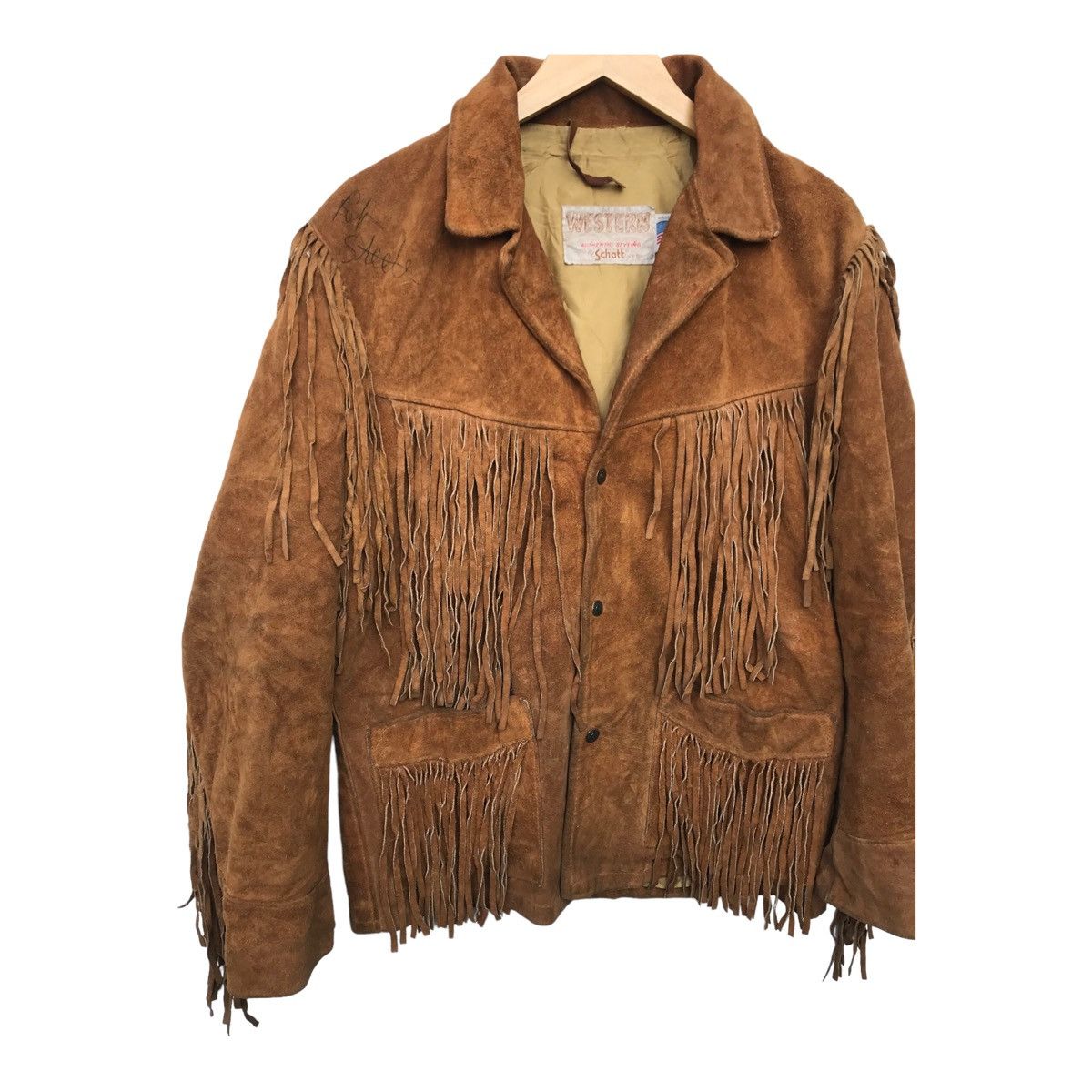 Schott Vintage Schott Western Fringe Suede Leather Cowboy Jacket Size US M / EU 48-50 / 2 - 4 Thumbnail