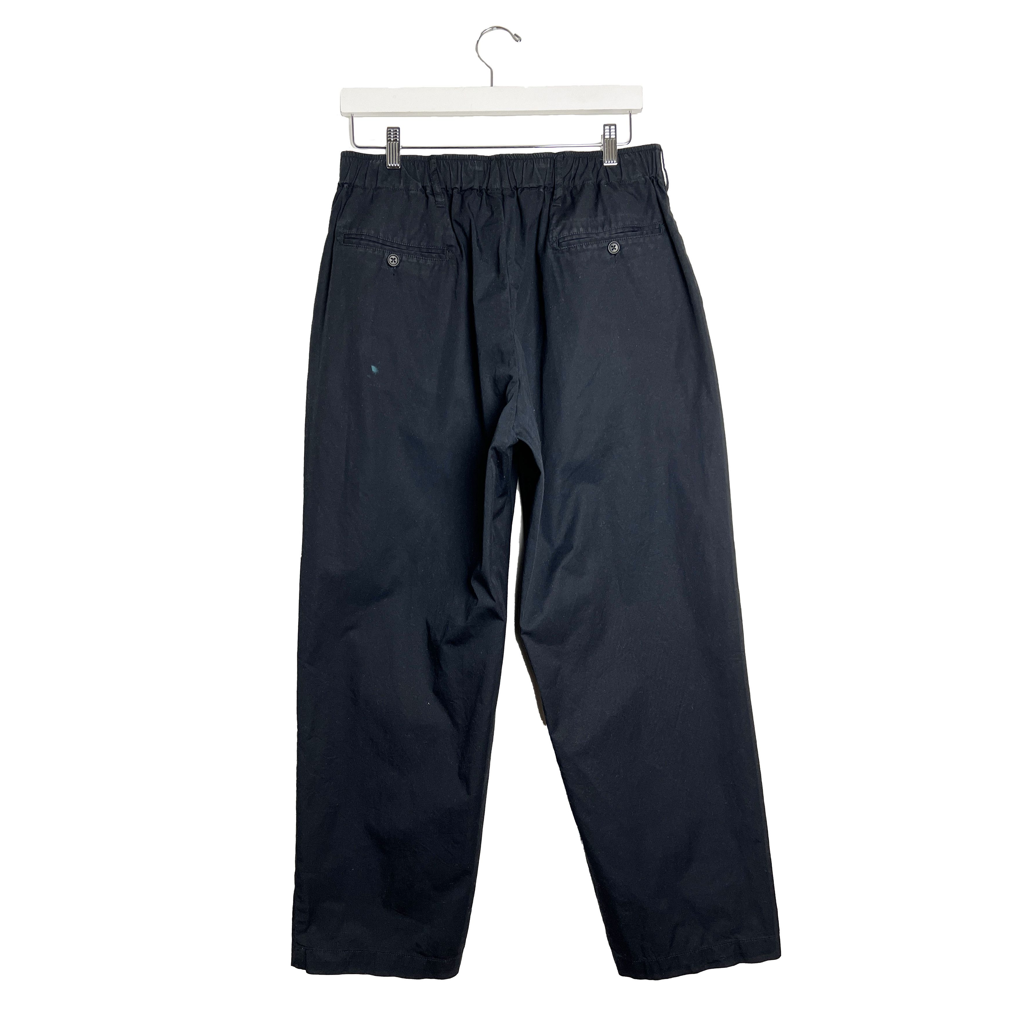 Engineered Garments Black Pleated Cotton Trousers Size US 34 / EU 50 - 2 Thumbnail
