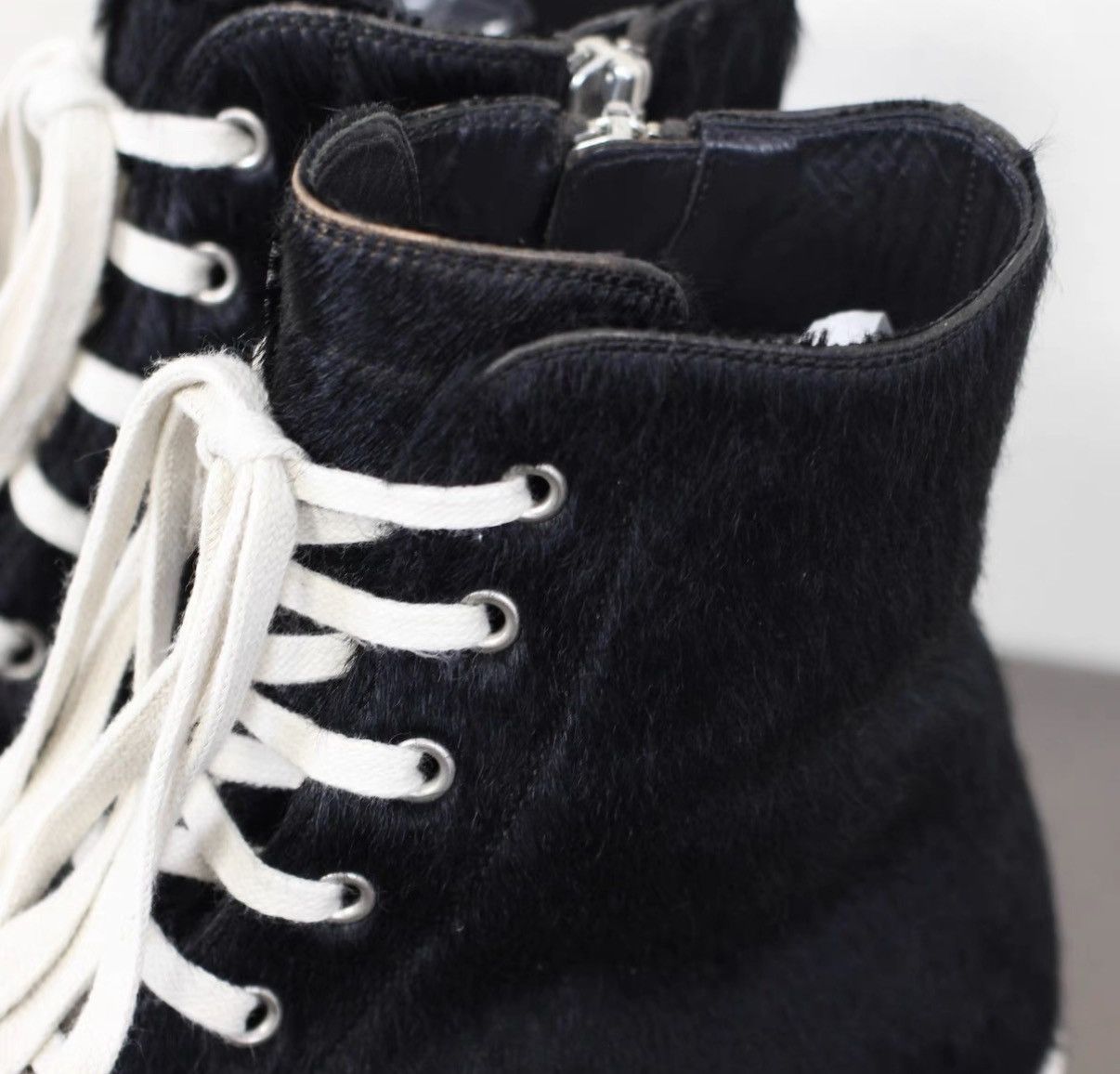 Rick Owens Rick Owens Pony Hair Bubble Converse-Inspired Sneakers Size US 8 / EU 41 - 3 Thumbnail