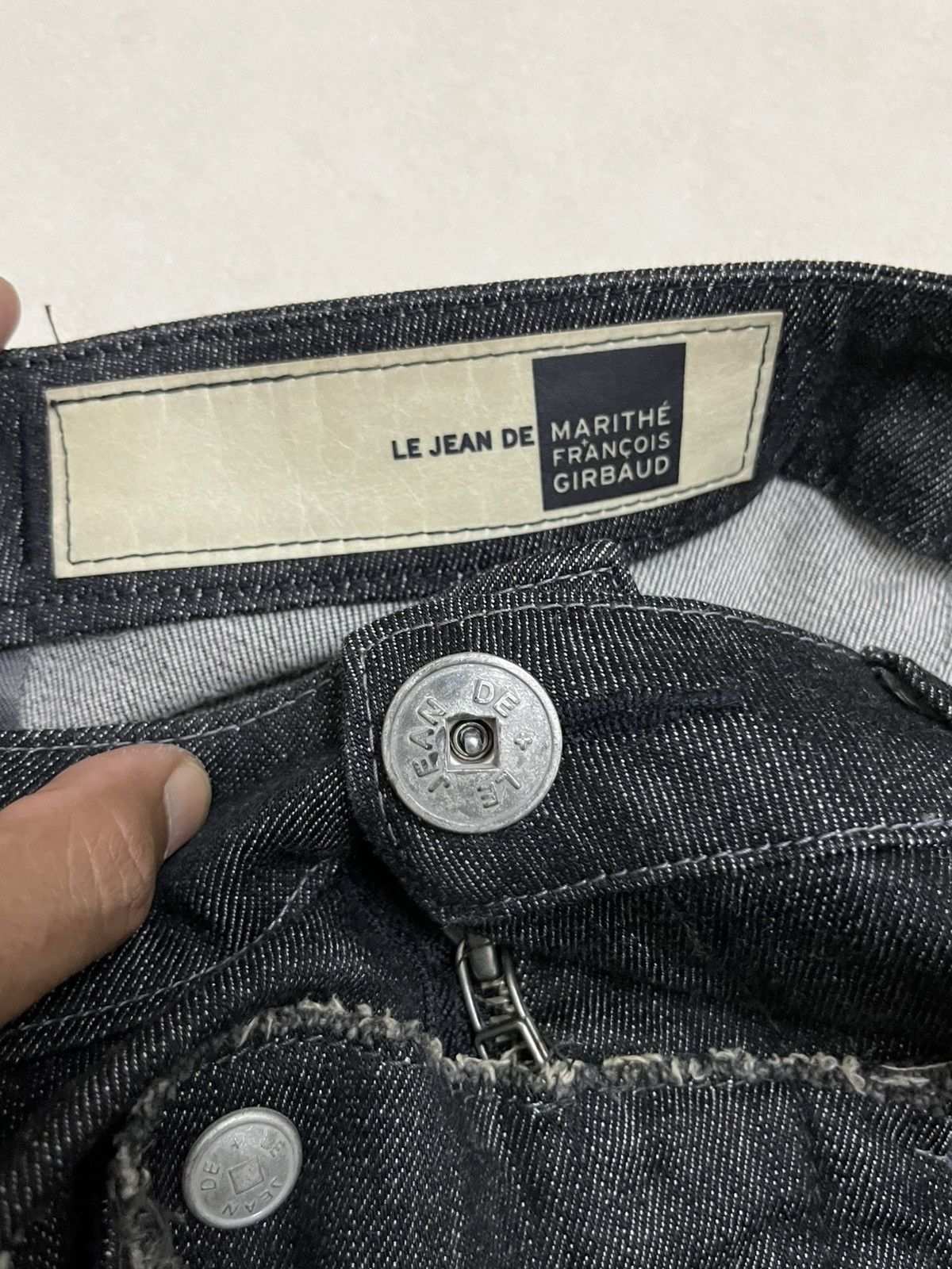 Marithe + Francois Girbaud Le Jean De MFG Multi Zipper Jeans Straight Cut W37 Size US 37 - 8 Thumbnail