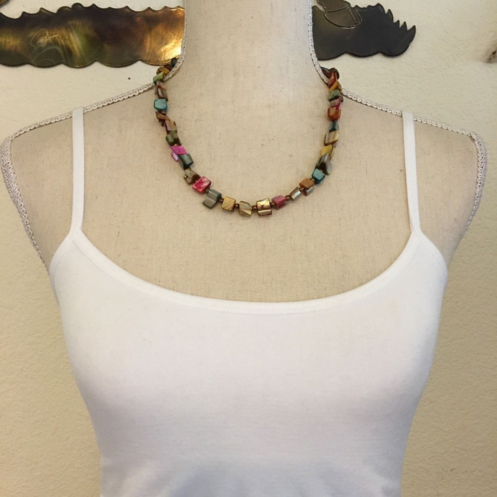 Vintage Vintage multi tone abalone shell necklace Size ONE SIZE - 3 Thumbnail