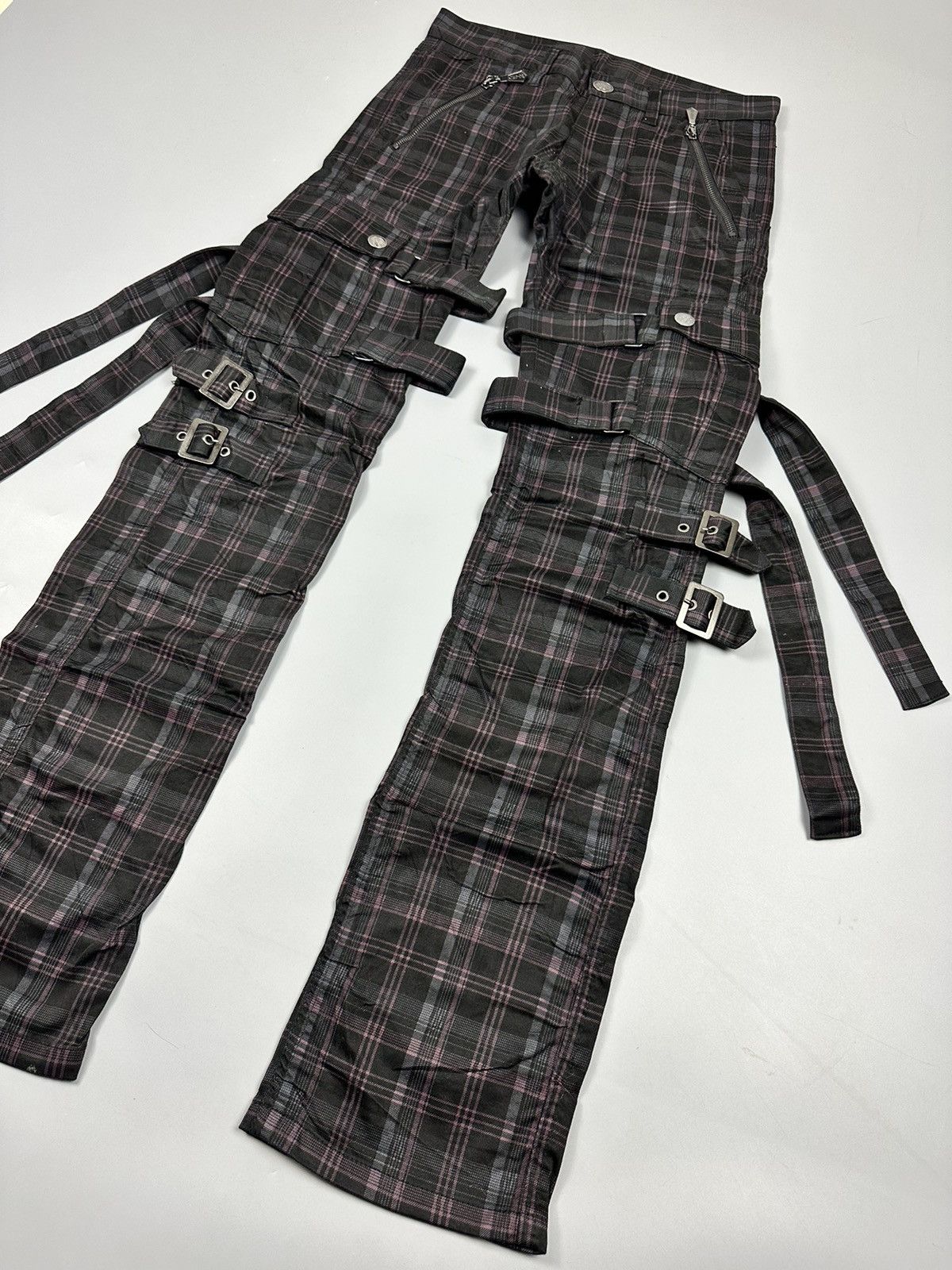Seditionaries Vintage Bernings-Sho Punk Bondage Cargo Pants Size US 30 / EU 46 - 3 Thumbnail