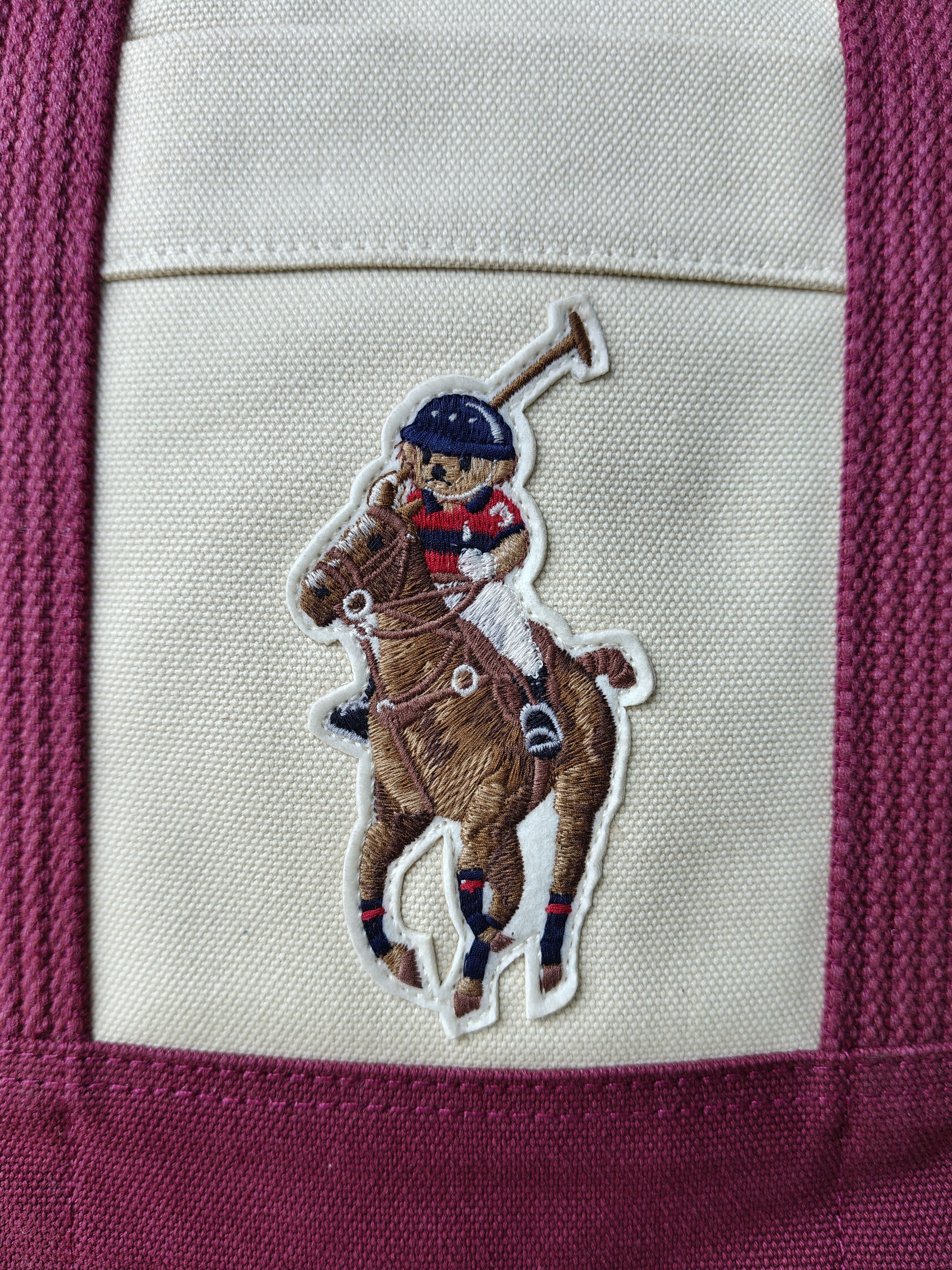 Polo Ralph Lauren Polo Ralph Lauren Canvas Medium Tote Free Shipping FTP/4011 Size ONE SIZE - 6 Thumbnail
