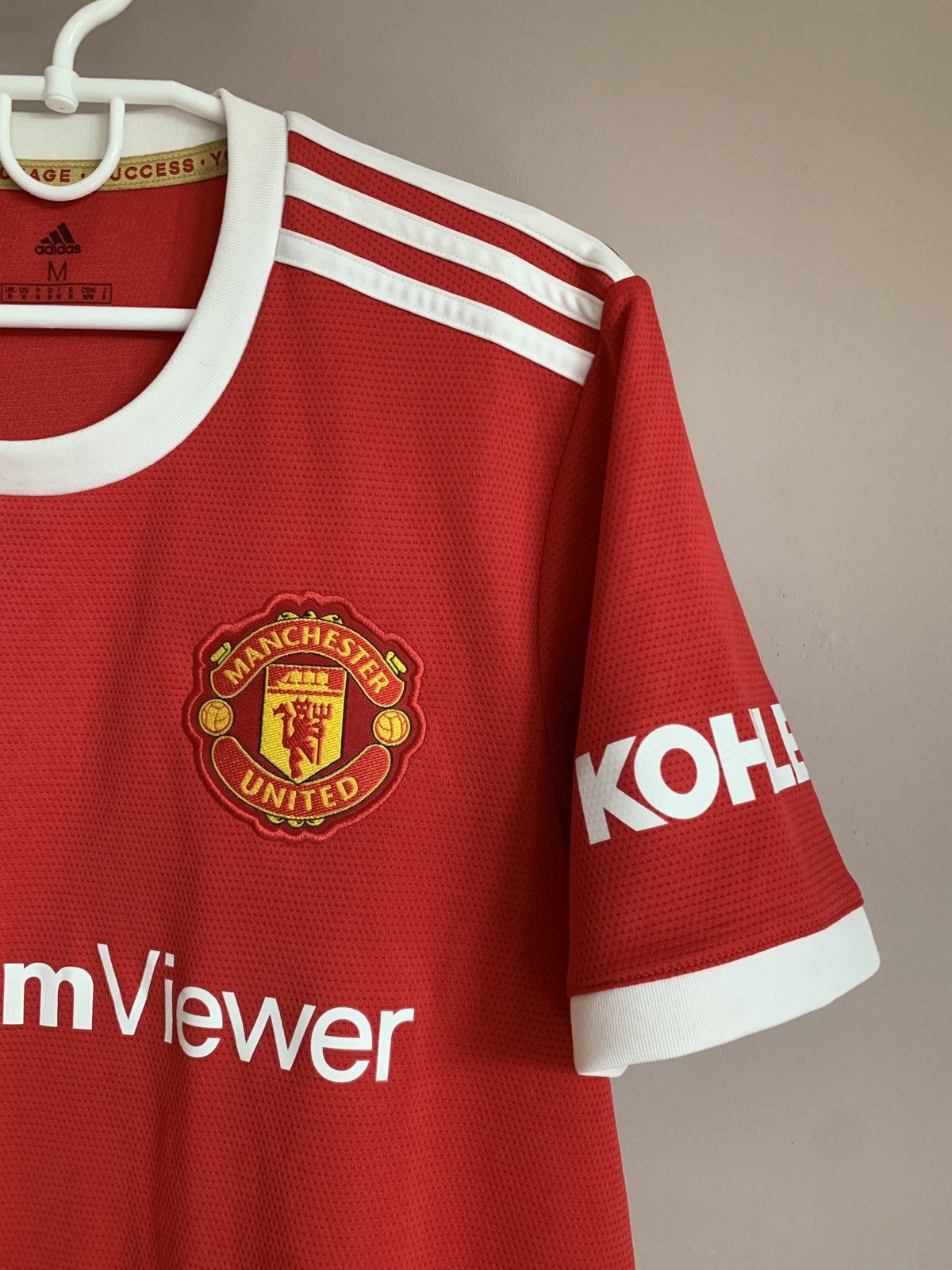 Adidas Manchester United 21/22 Home Football Shirt Adidas Soccer M Size US M / EU 48-50 / 2 - 4 Thumbnail