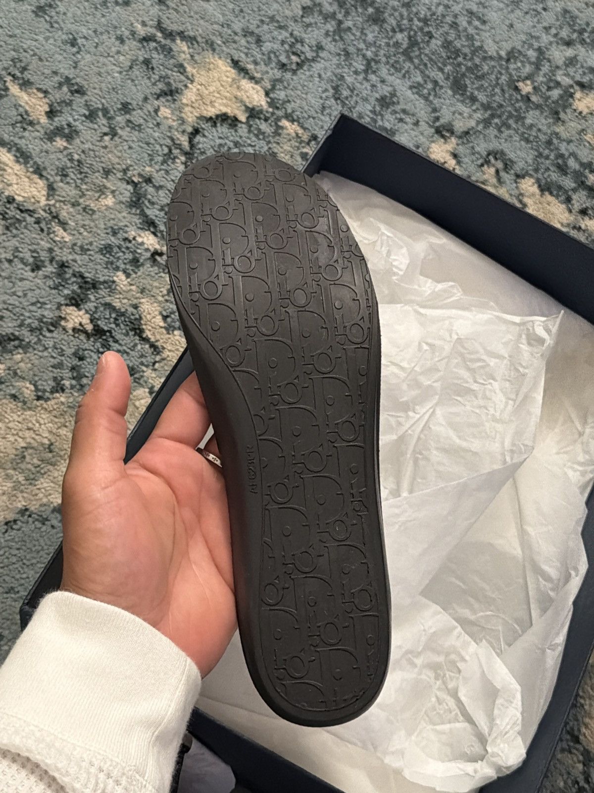 Dior Dior B24 Monogram Oblique Black Sneaker 44 (11US) Brand New Size US 12 / EU 45 - 7 Thumbnail