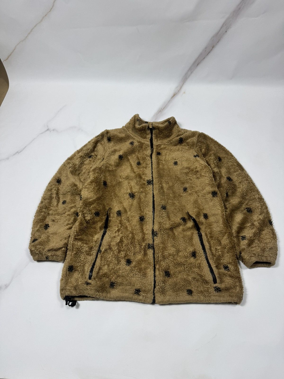 Japanese Brand Vintage Farfield Polkadot Fleece Jacket Size US L / EU 52-54 / 3 - 2 Thumbnail