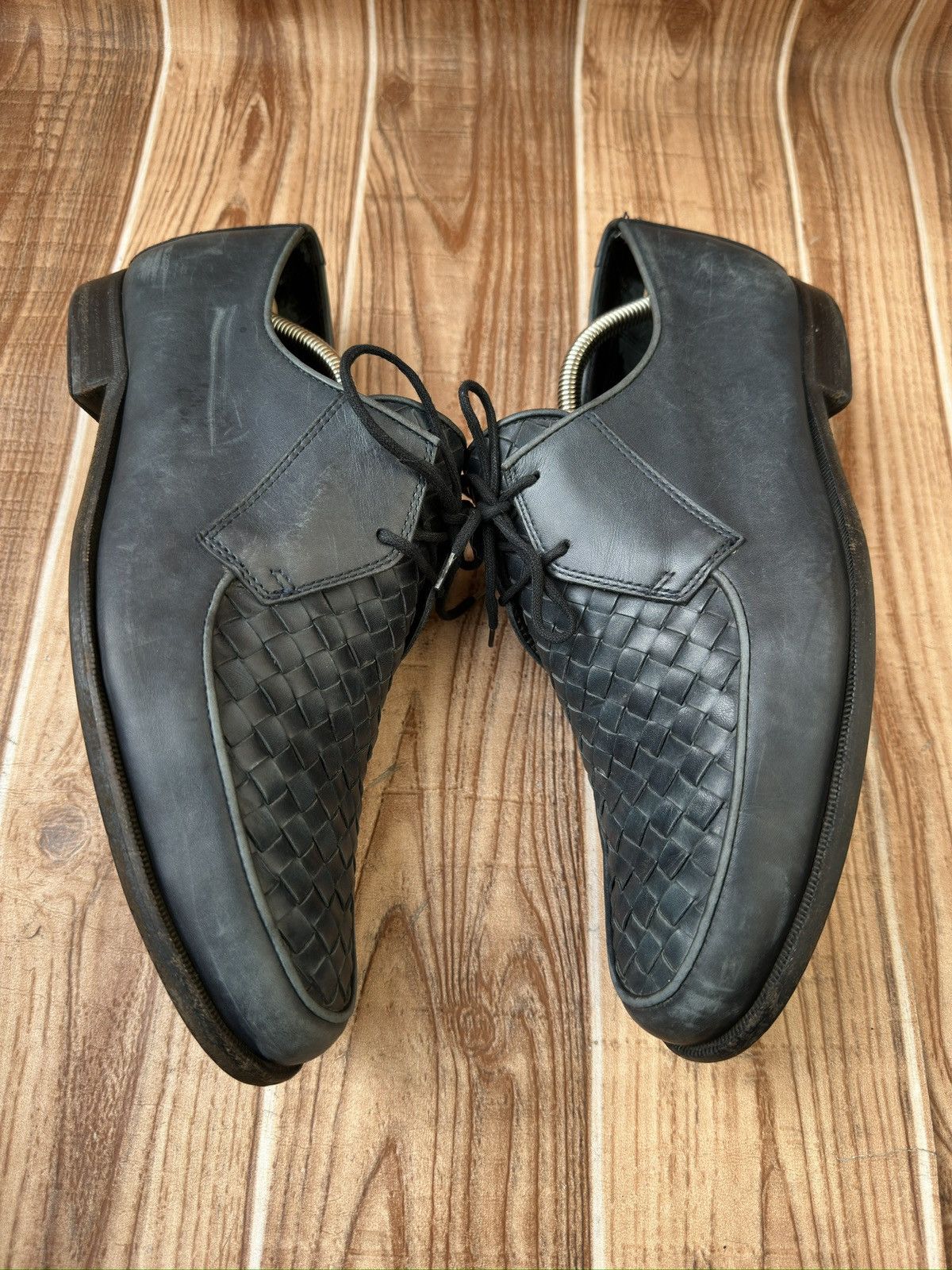 Bottega Veneta Bottega Veneta Intrecciato Weave Leather Derby Size US 10 / EU 43 - 5 Thumbnail