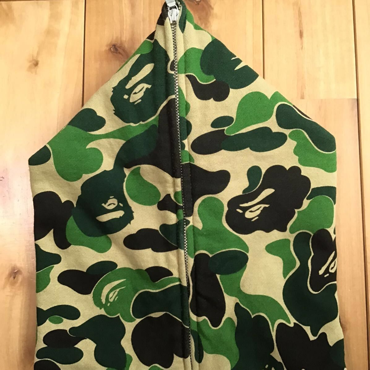 Bape BAPE LOGO ABC CAMO FULL ZIP HOODIE green a bathing ape Size US L / EU 52-54 / 3 - 5 Thumbnail