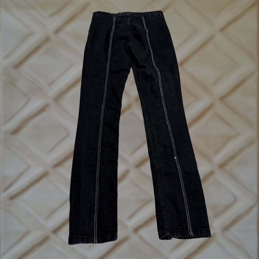 Zara Zara Jeans Womens 8 High Rise Seamed Skinny Denim Black Size 30" / US 8 / IT 44 - 1 Thumbnail