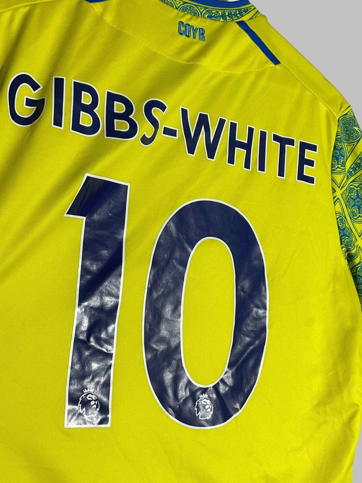 Macron #10 Gibbs-White Nottingham Forest Macron 2022/23 Away Jersey Size US XL / EU 56 / 4 - 11 Thumbnail