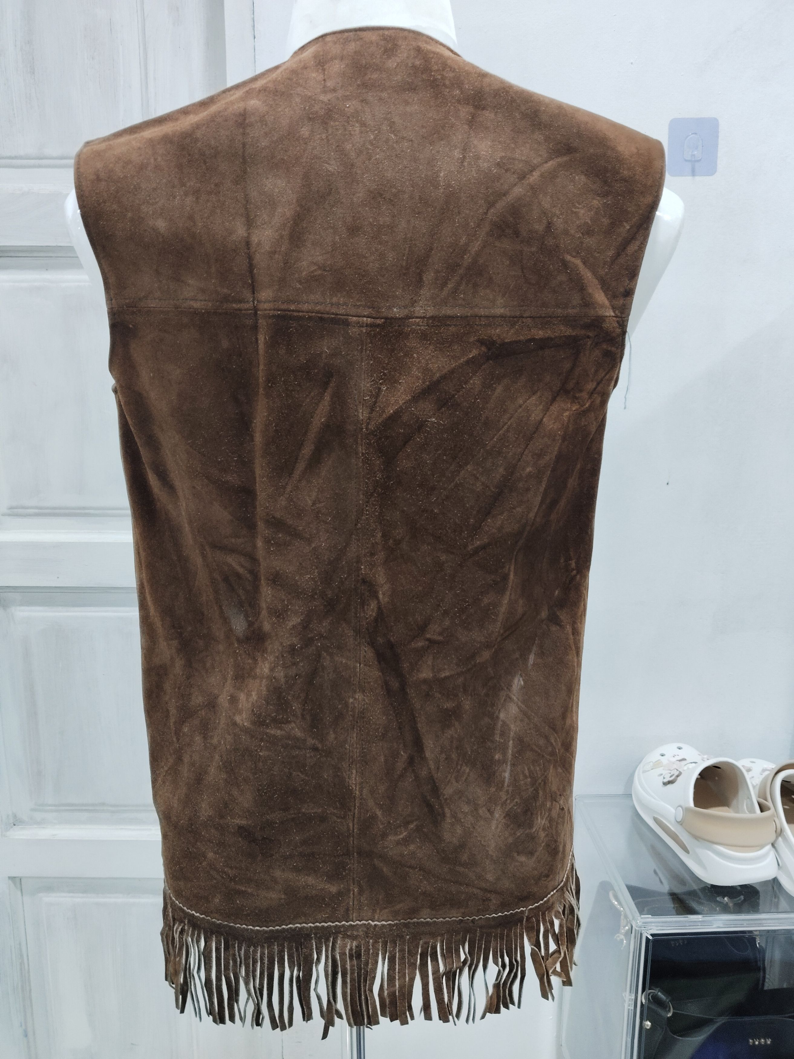 Leather Vintage FYPSA Cowboy Leather Vest free size Size US L / EU 52-54 / 3 - 4 Thumbnail