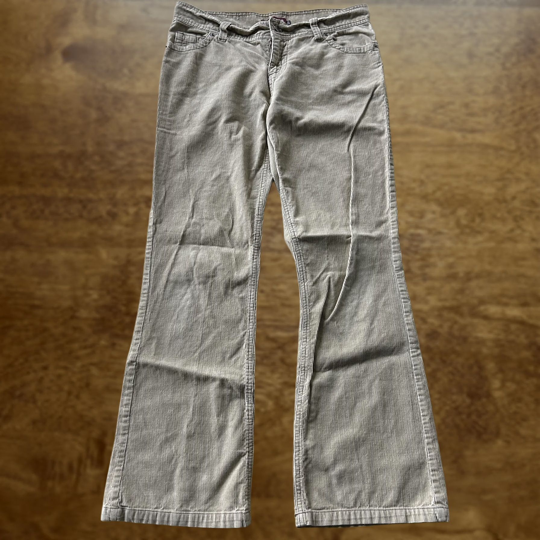 Denim & Co. Denim Co. Pants Womens 12 Beige Corduroy Bootcut Khakis Pockets Casual Size 34" / US 12 / IT 48 - 1 Thumbnail