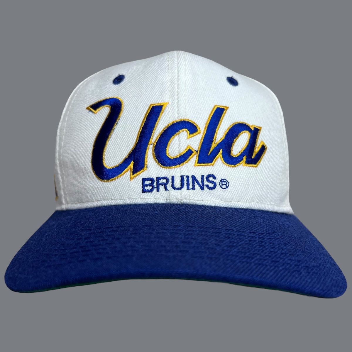 image of VTG 90's NCAA Ucla Bruins Script Sports Specialties Snapback in White, Men's