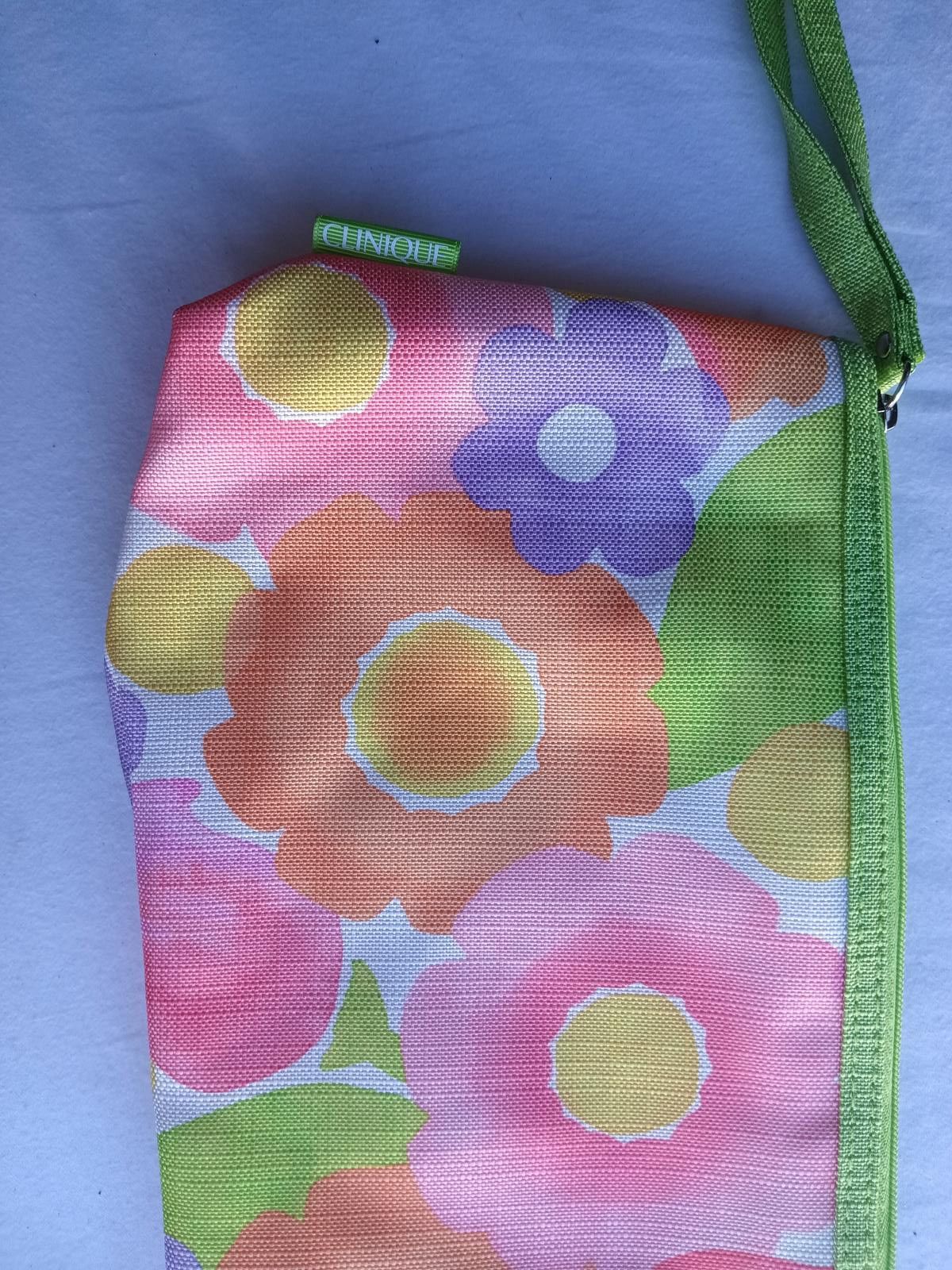 Clique Clinique Floral Makeup Pouch Set - Colorful Zip Bags Size ONE SIZE - 3 Thumbnail