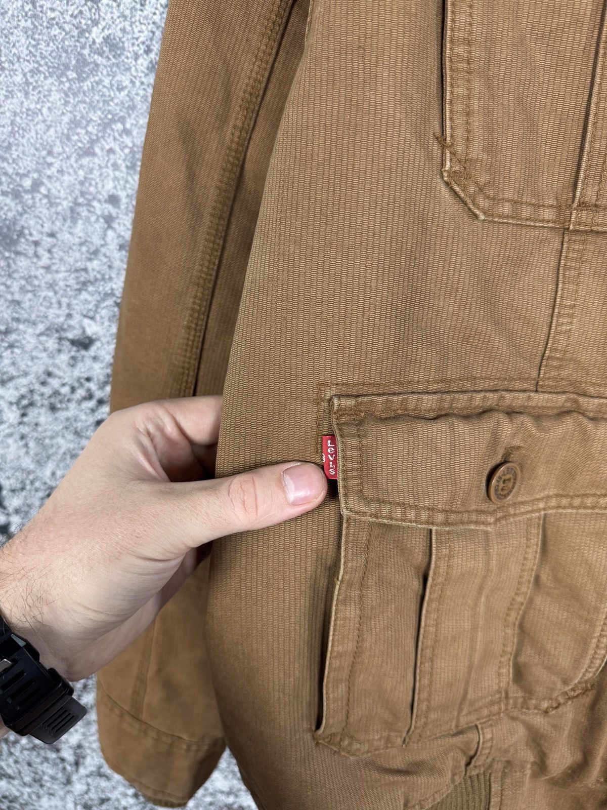 Levi's Men’s Levis Vintage Jacket Full Zip Multi Pockets Size XL Size US XL / EU 56 / 4 - 6 Thumbnail